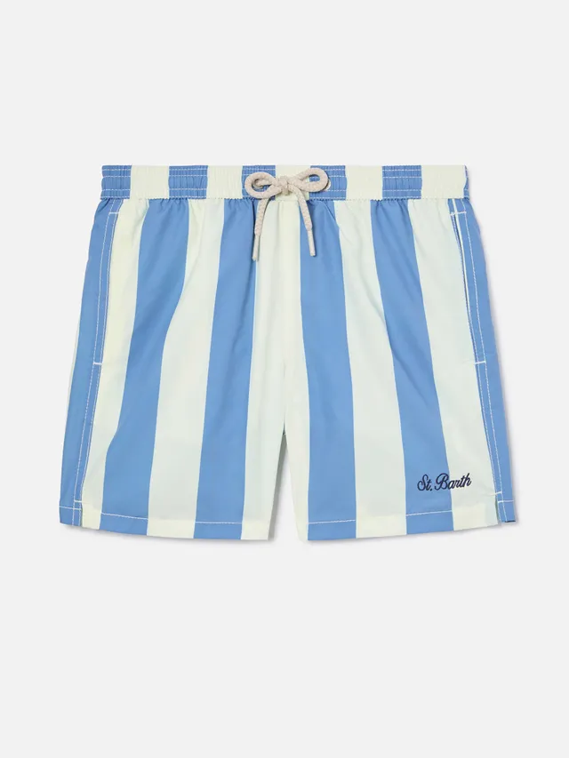 mc2-saint-barth-syros-jr-costume-mare-bambino-rigato-bianco-azzurro-con-ricamo image 1
