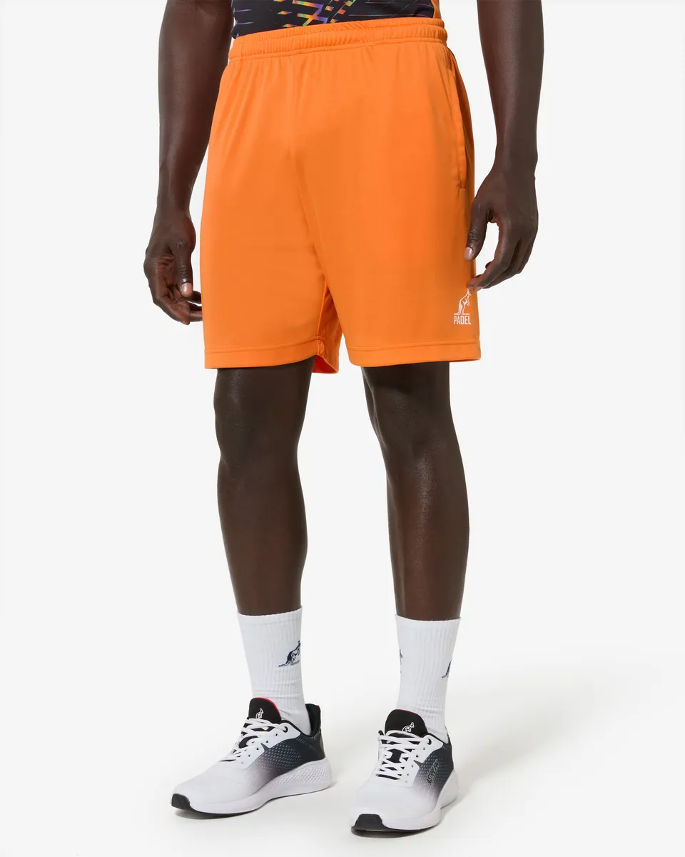 australian-basic-padel-short-ace-arancio-acceso image 1