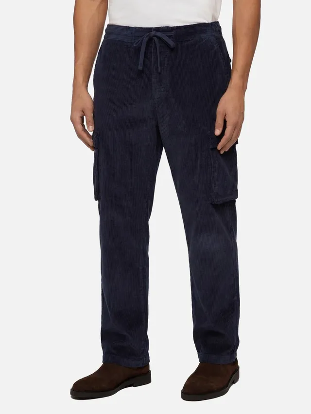 mc2-saint-barth-goldeck-pantaloni-cargo-da-uomo-blu-navy-in-velluto-a-coste-over image 1