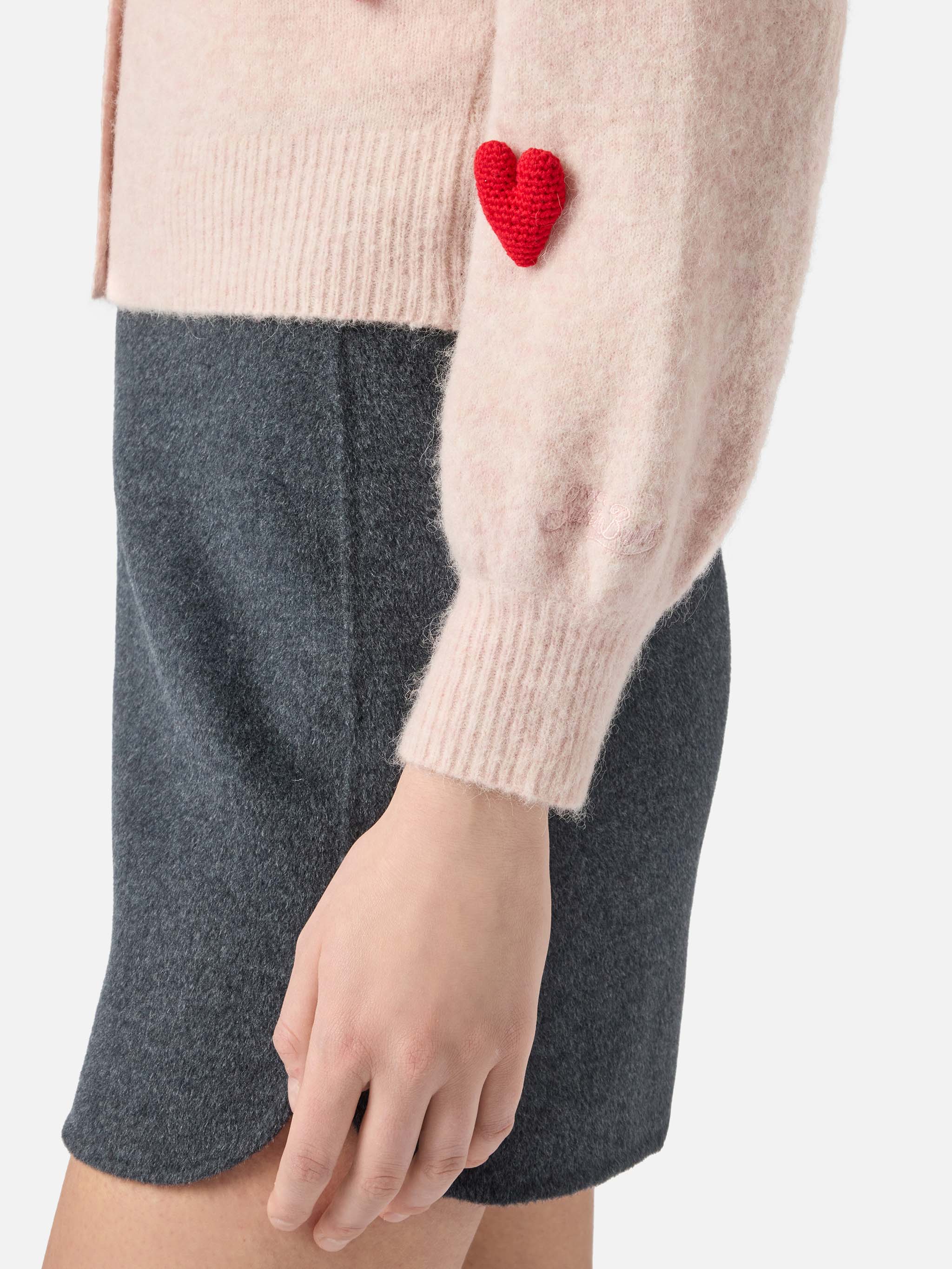 mc2-saint-barth-cardigan-lyza-soft-crop-con-cuori-crochet-rosa image 4