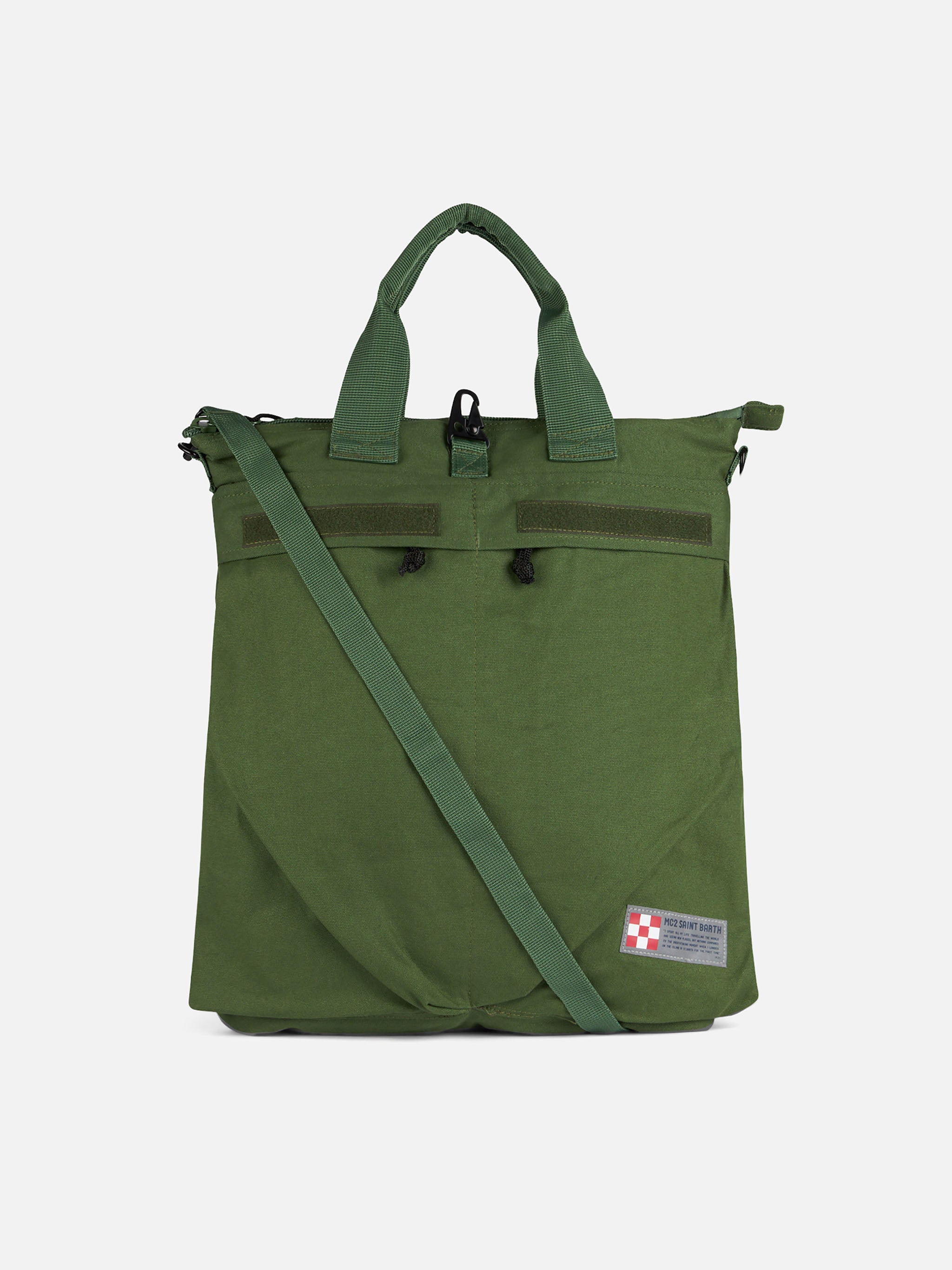 mc2-saint-barth-zaino-uomo-in-tela-verde-militare-50x45x13-cm image 1