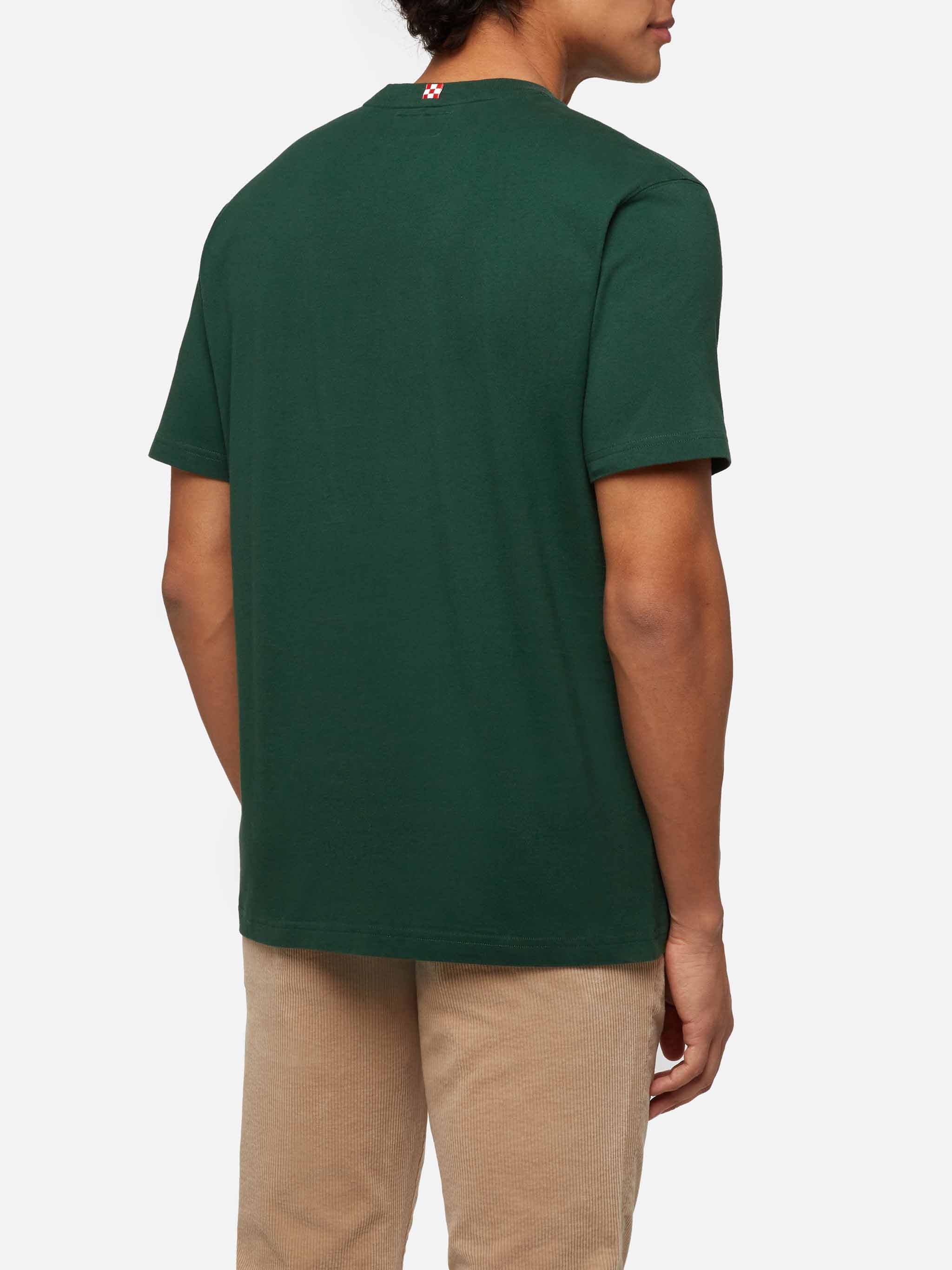 mc2-saint-barth-arnott-t-shirt-uomo-cotone-verde-stampa-verbier-apr-s-ski image 4