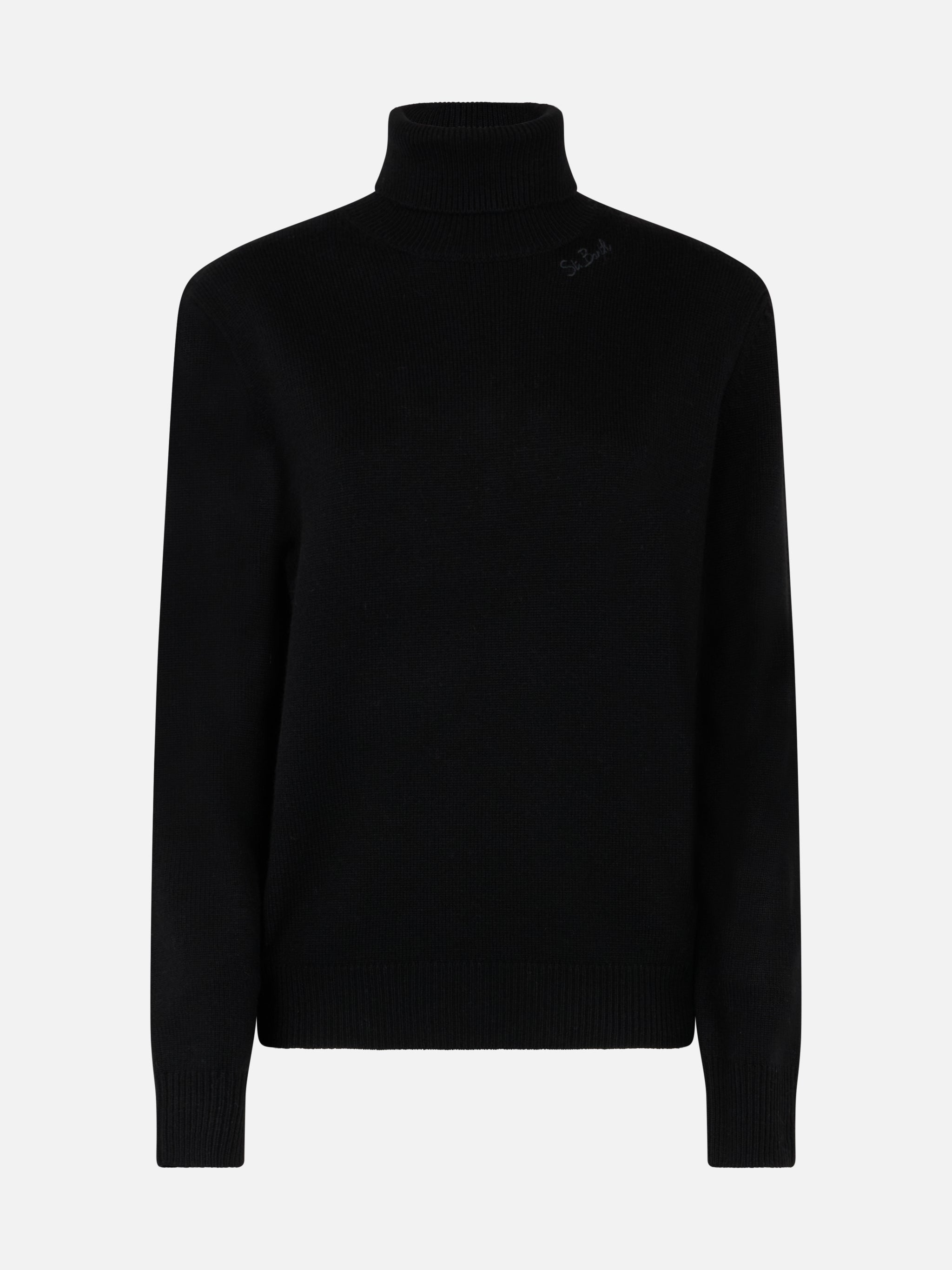 mc2-saint-barth-moody-dolcevita-donna-in-misto-cashmere-nero image 4