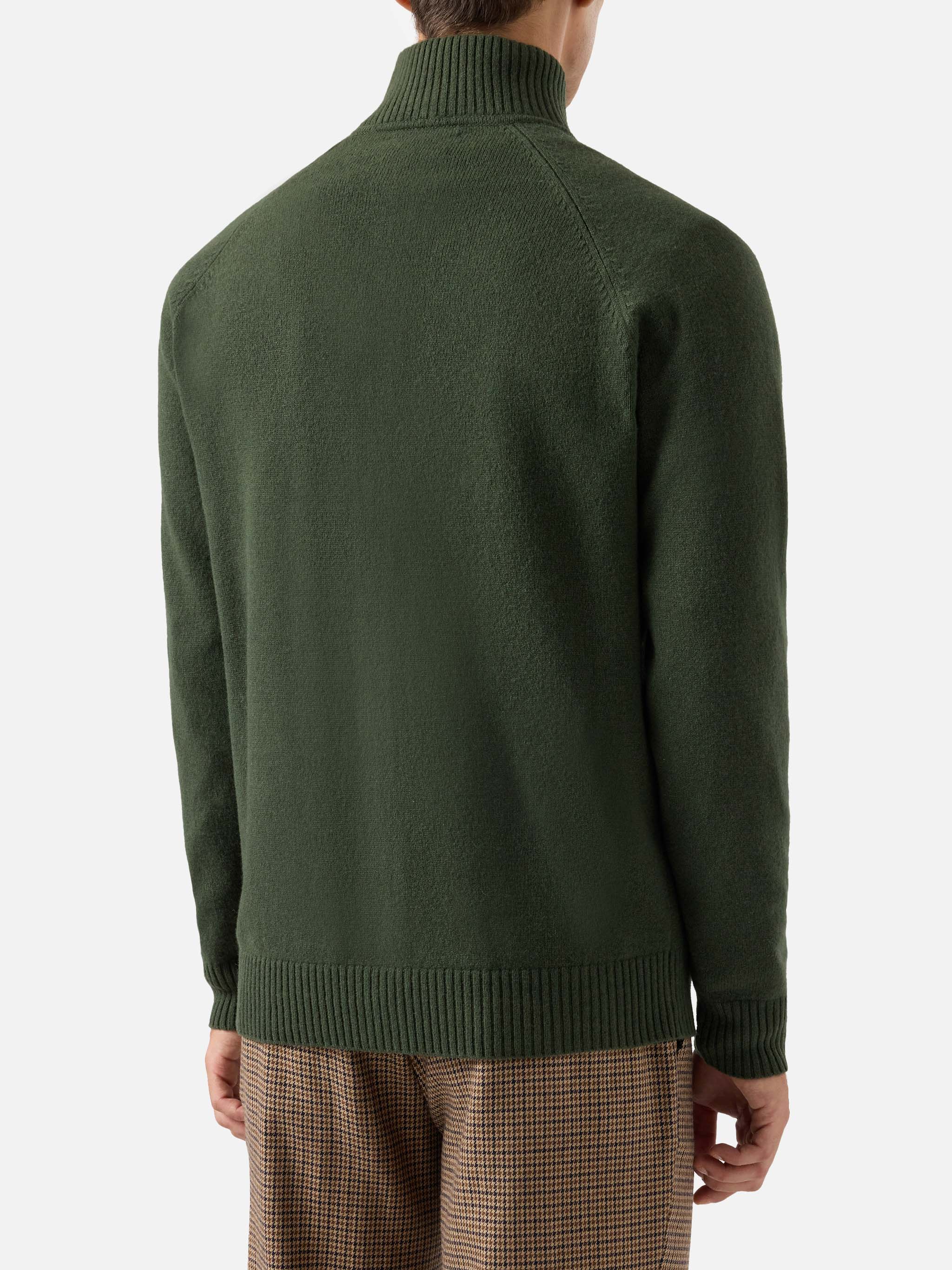 mc2-saint-barth-galway-cardigan-lambswool-verde-militare-uomo image 3