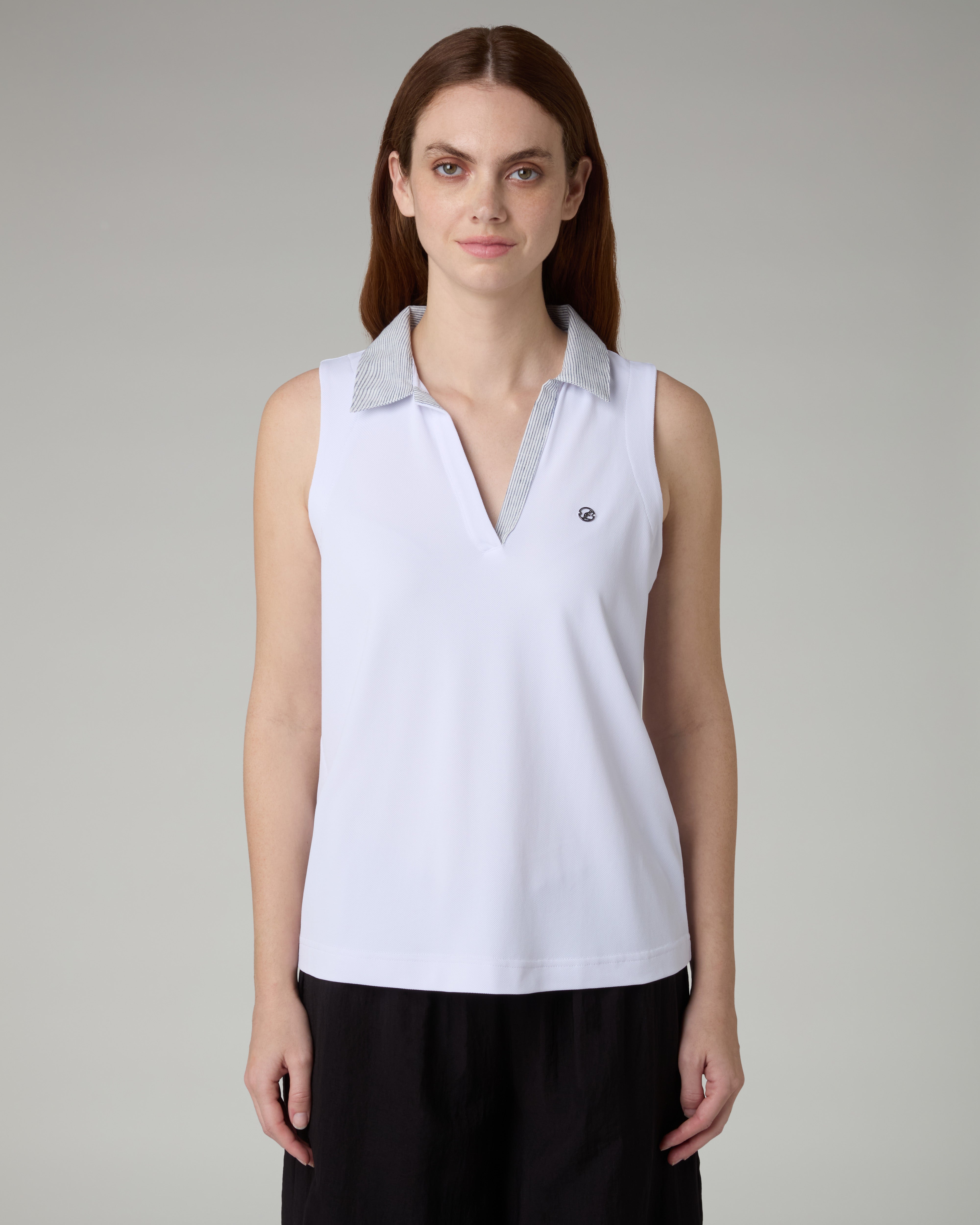 australian-sleeveless-polo-top-polo-smanicata-uomo-in-piquet-tecnico-bianca image 2