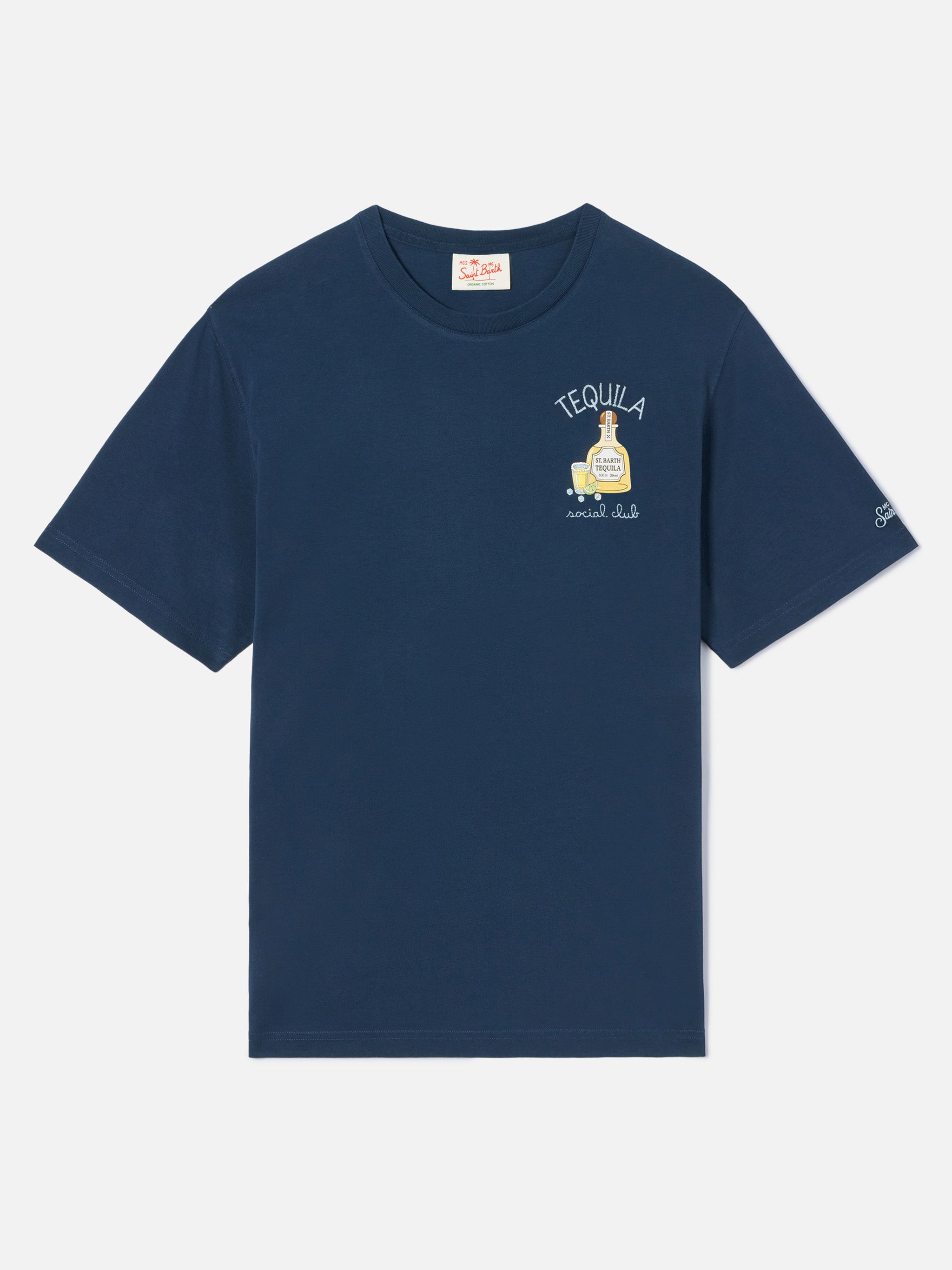 mc2-saint-barth-portofino-t-shirt-uomo-blu-ricamo-tequila-social-club image 5