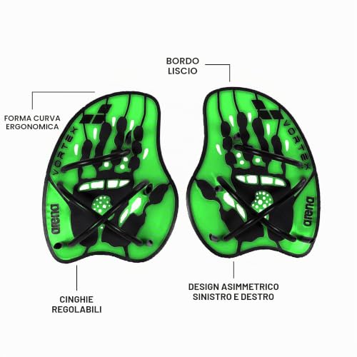 arena-vortex-hand-paddle-palette-nuoto-allenamento-con-cinturini-regolabili-senz image 8