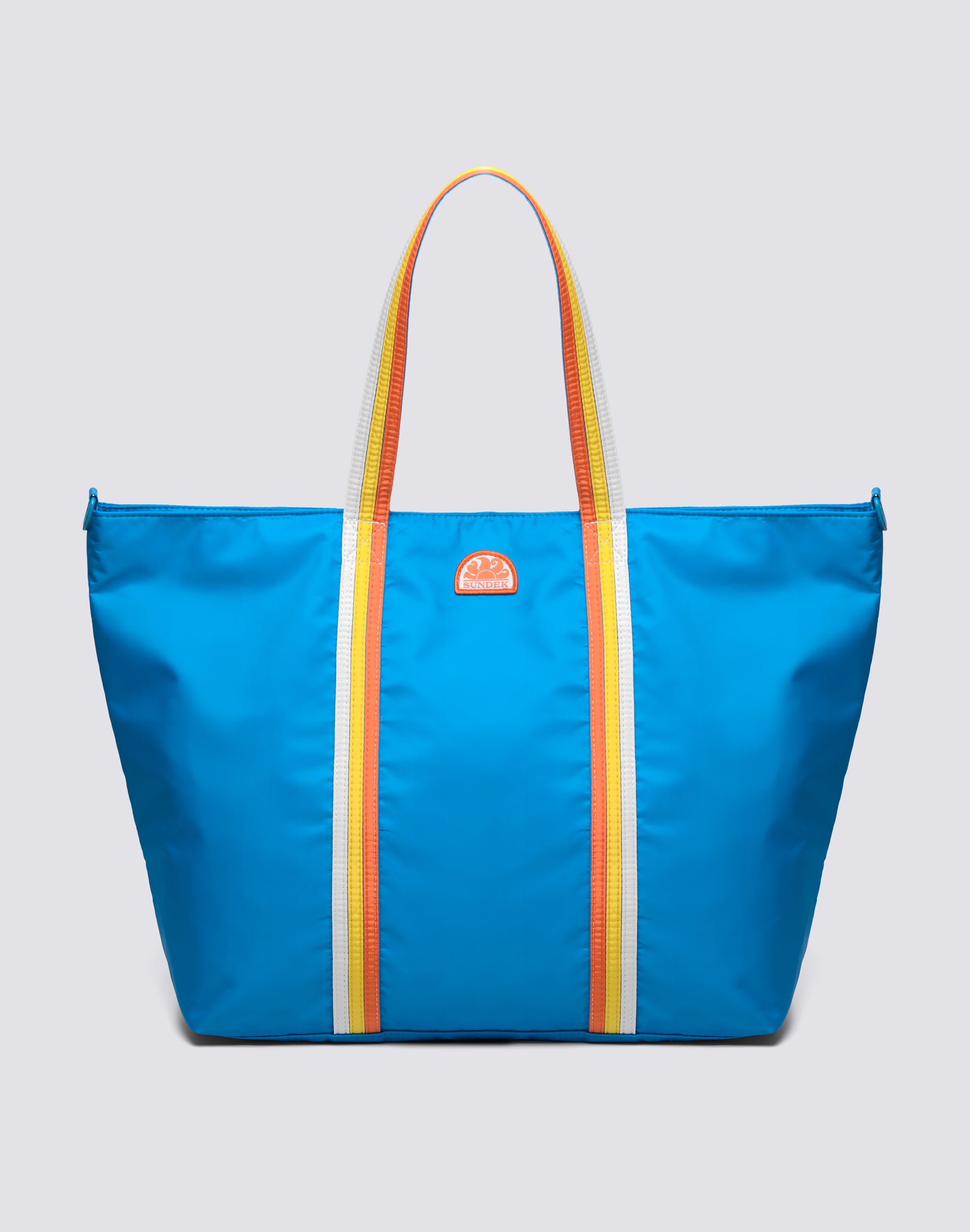 sundek-bon-borsa-mare-tote-con-dettagli-arcobaleno-e-tracolla image 1