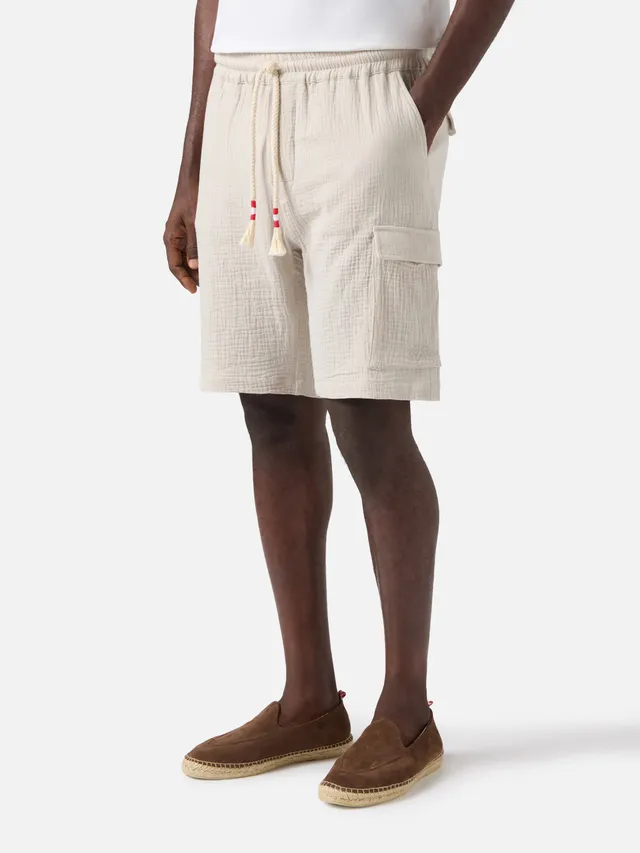 mc2-saint-barth-bermuda-marseille-in-garza-di-puro-cotone-soft-beige-per-uomo image 1