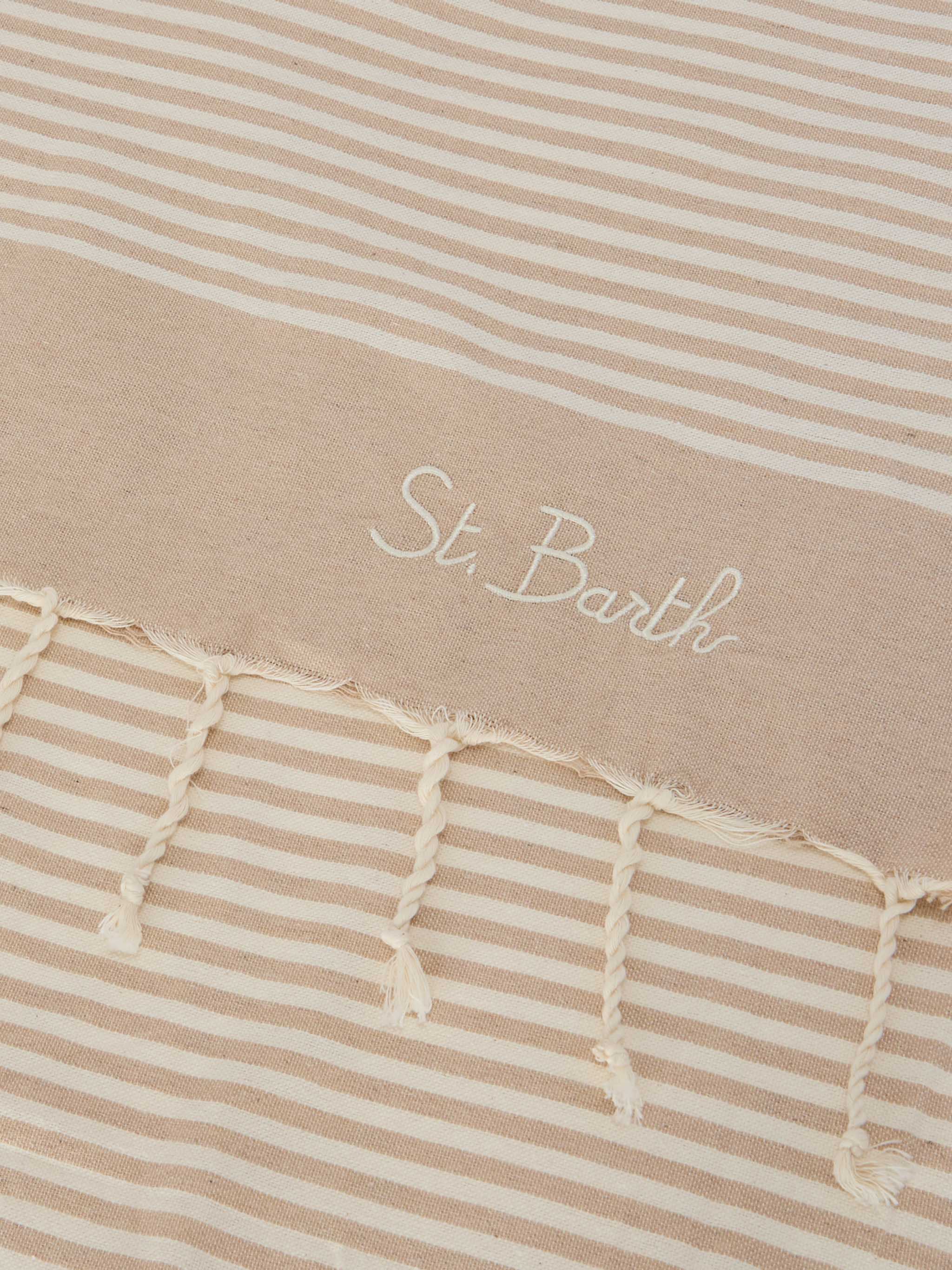 mc2-saint-barth-foutas-telo-mare-righe-beige-bianco-cotone image 2