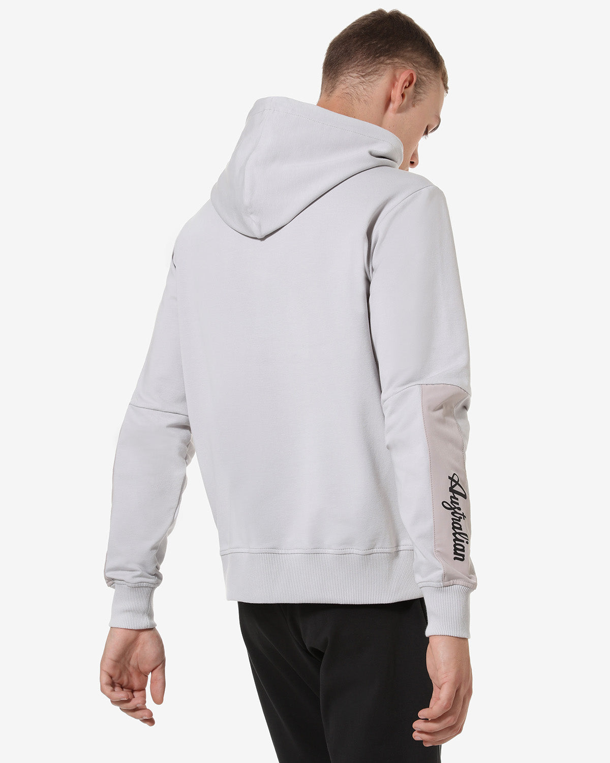 australian-city-hoodie-lsufe0018-felpa-con-cappuccio-cenere image 3