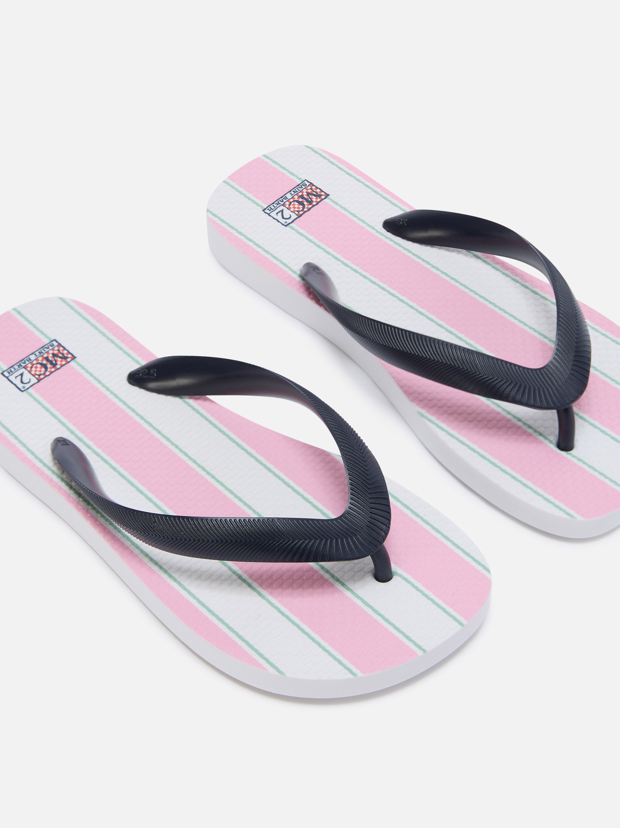 mc2-saint-barth-infradito-flip-bambina-gomma-righe-rosa-e-bianche image 3