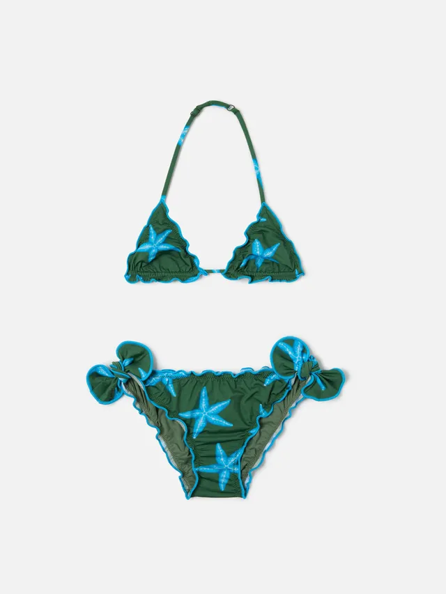 mc2-saint-barth-cris-bikini-triangolo-bimba-stelle-marine-verde image 1