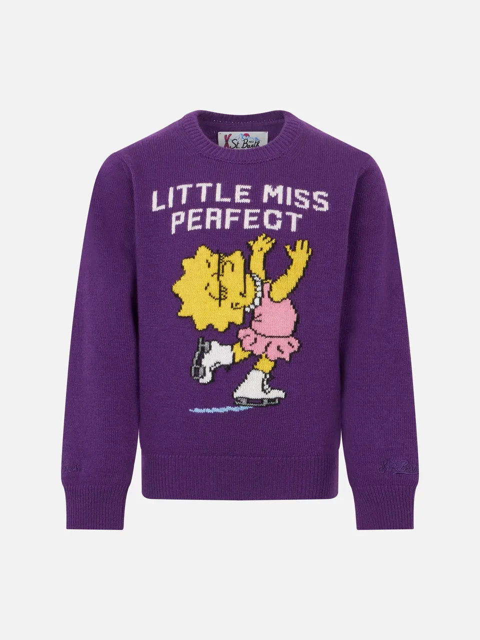 mc2-saint-barth-maglione-bambina-girocollo-lisa-simpson-viola-edizione-speciale- image 1