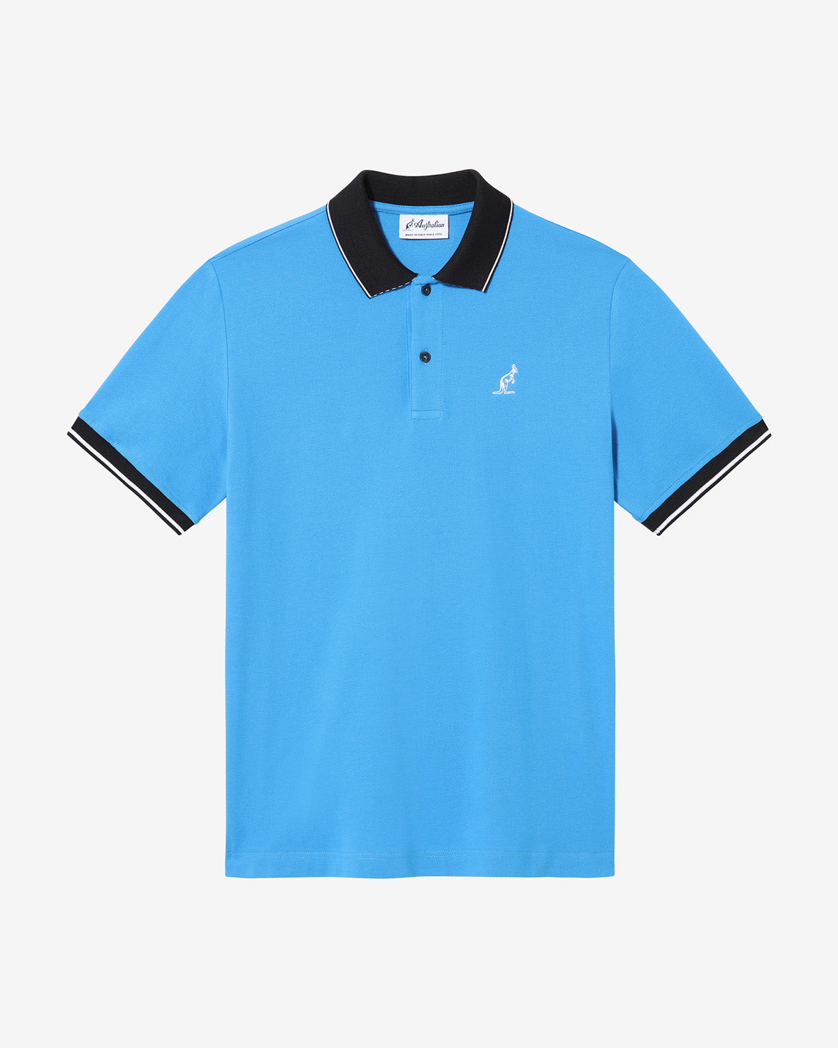 australian-polo-piquet-elasticizzato-league-blu-capri image 5