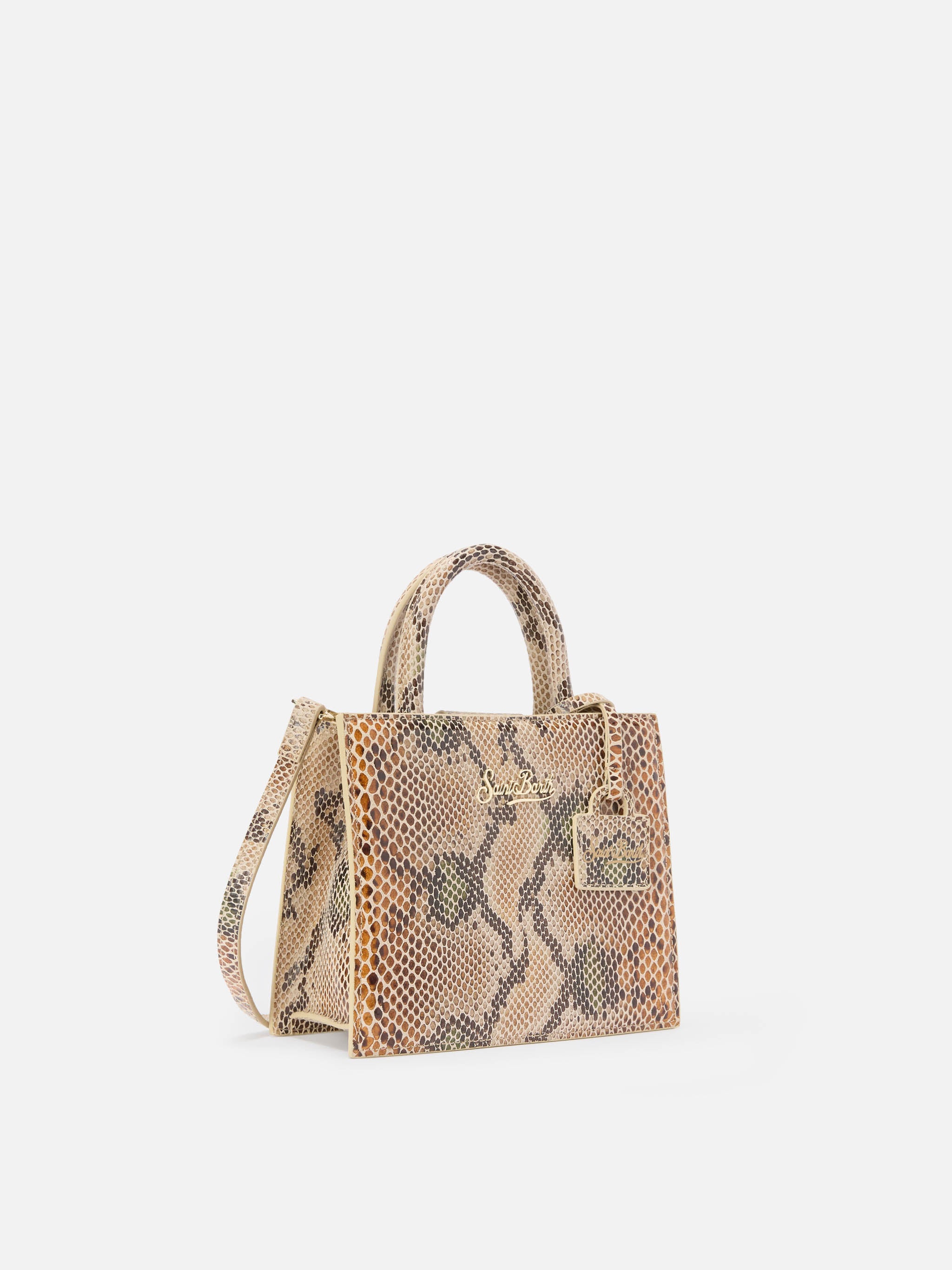 borsa-shop-bag-mini-mc2-saint-barth-in-pelle-stampa-pitone-beige-con-tracolla-re image 3