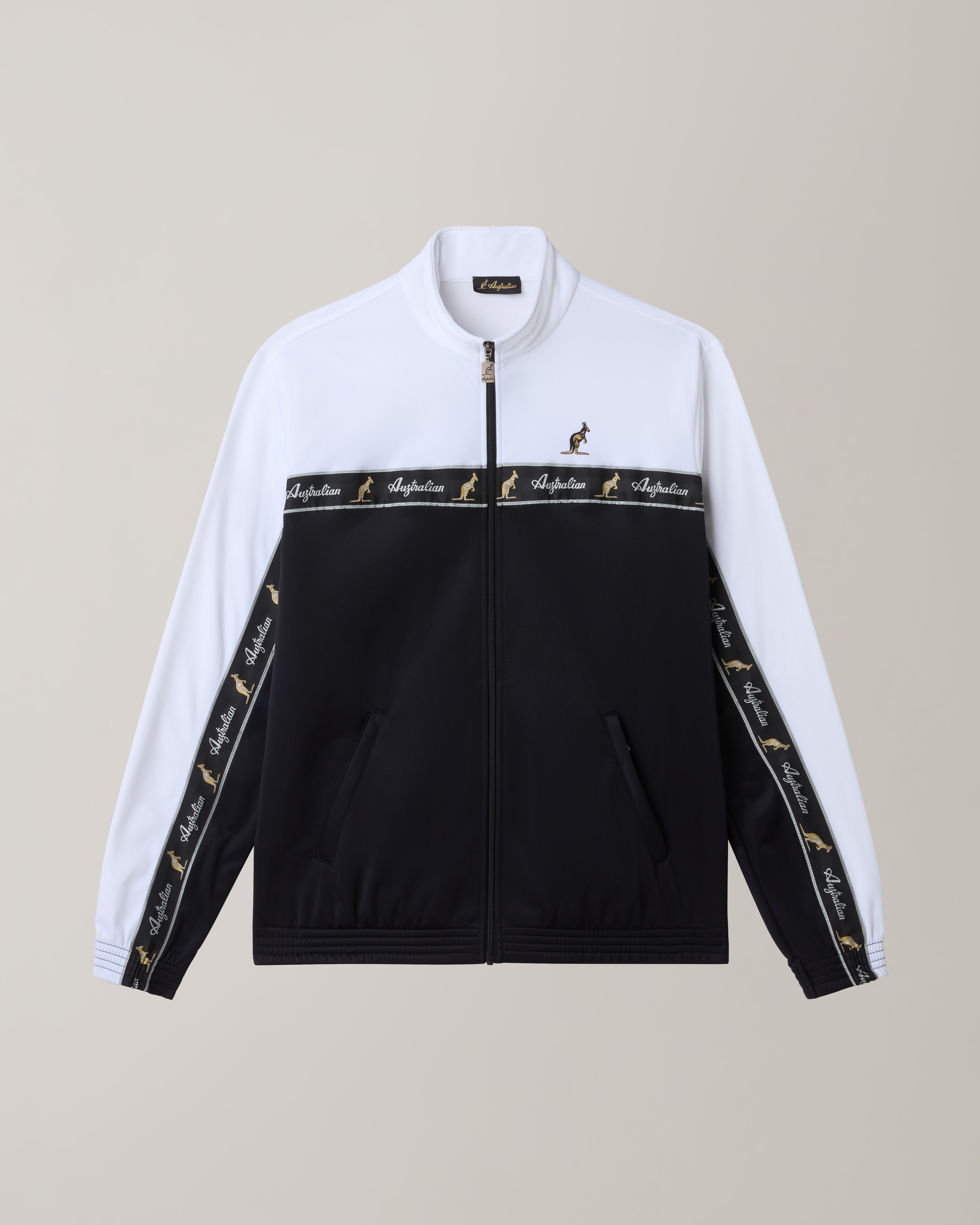 australian-duo-track-jacket-giacca-full-zip-in-acetato-bianco-made-in-italy image 1