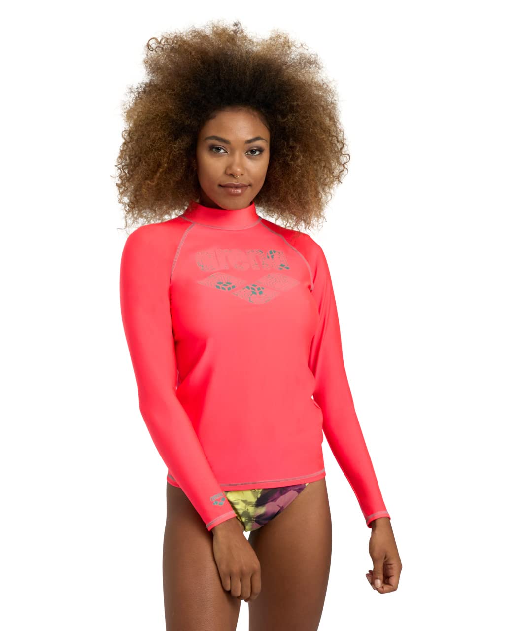 arena-rash-vest-l-s-graphic-maglia-termica-donna-manica-lunga-upf-40 image 6