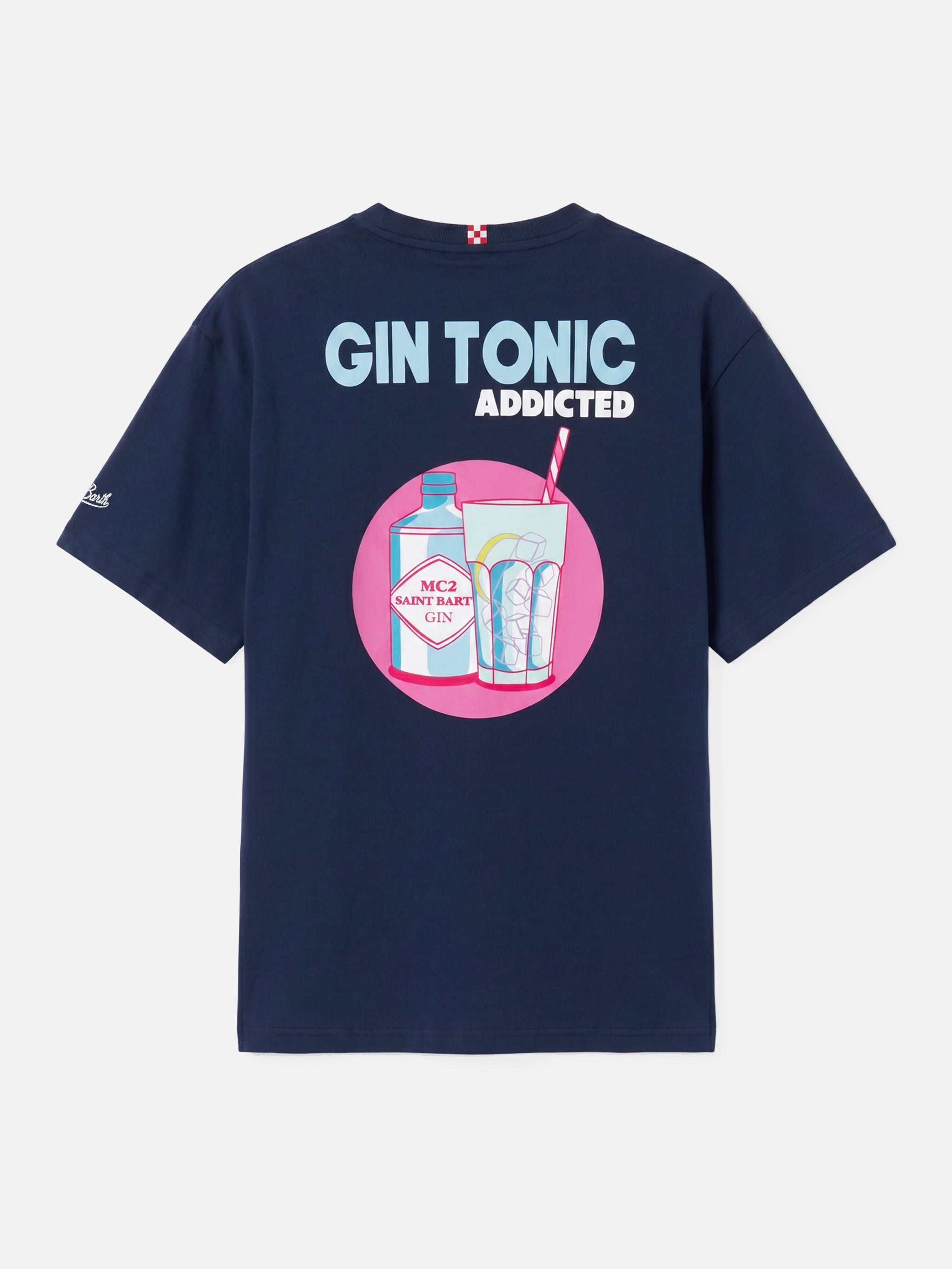 mc2-saint-barth-t-shirt-man-gin-tonic-addicted-blu-in-cotone image 1