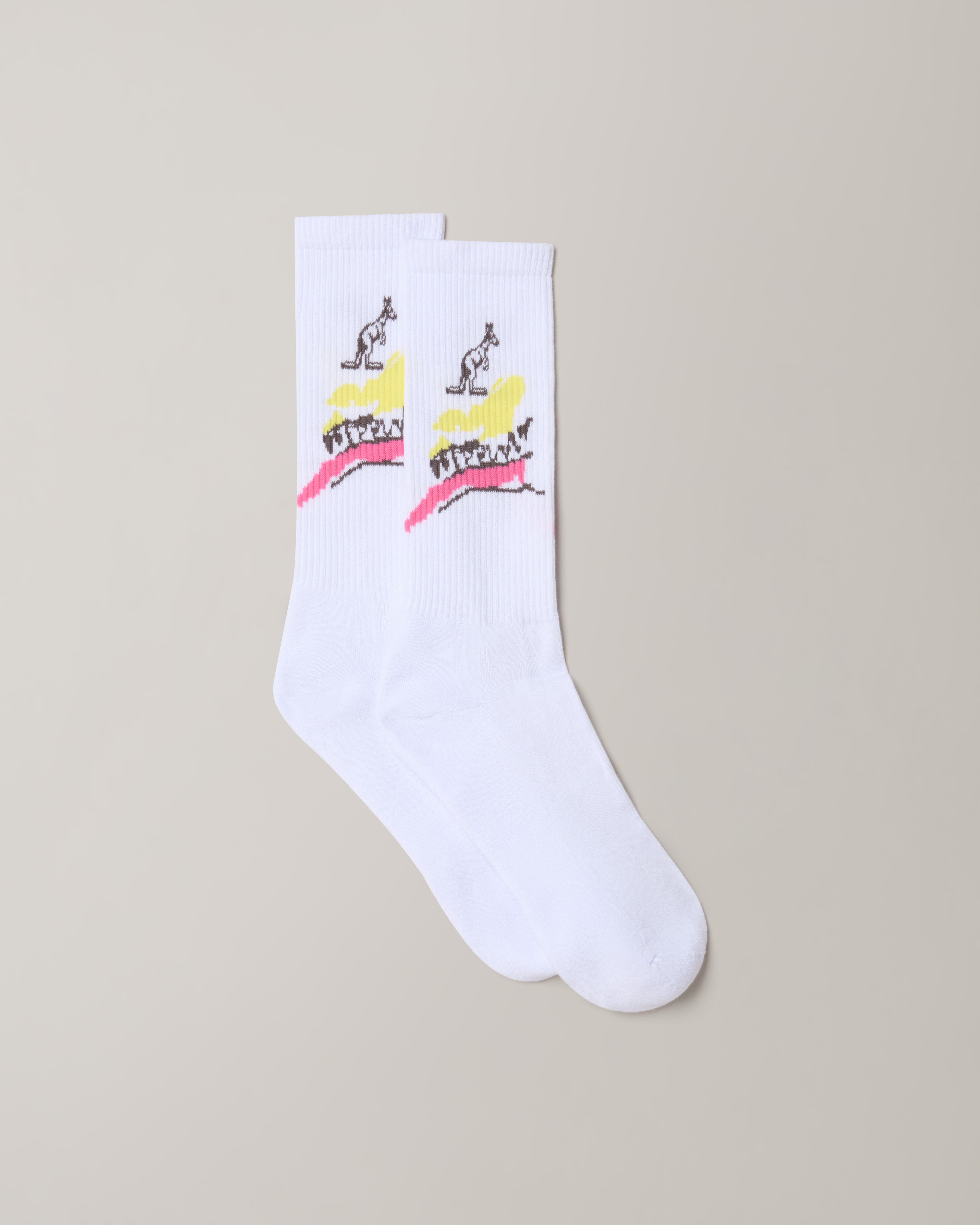 australian-native-socks-heritage-calze-cotone-jacquard-bianche image 1
