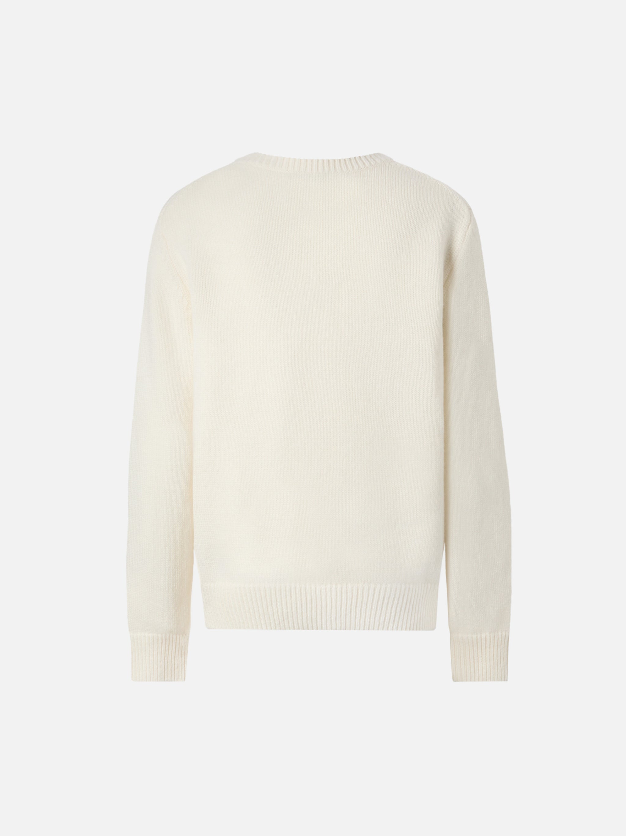 mc2-saint-barth-maglione-douglas-ragazzo-in-misto-cashmere-beige-con-stampa-orse image 2