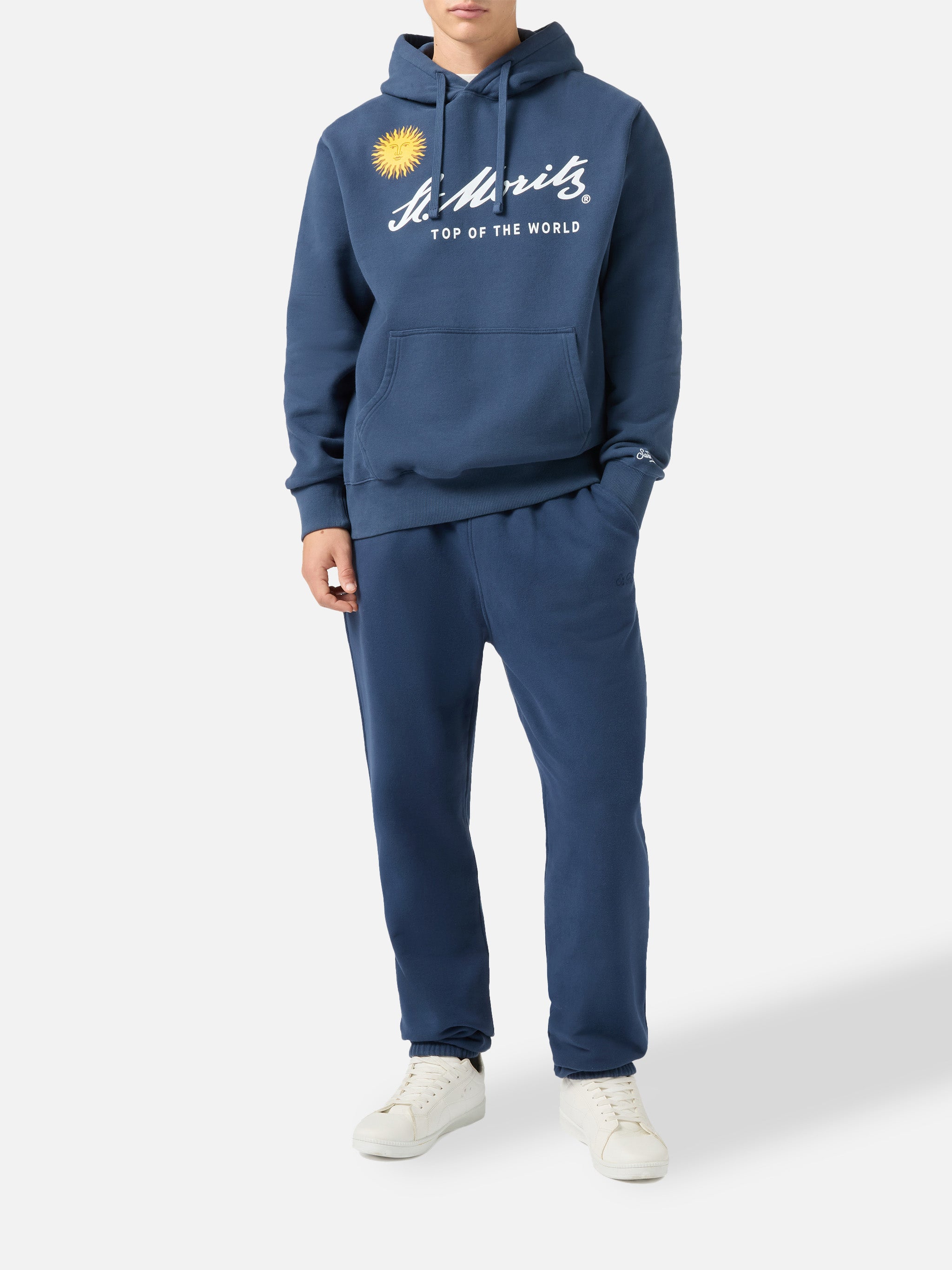 mc2-saint-barth-tribeca-felpa-con-cappuccio-blu-st-moritz-top-of-the-world-uomo image 2