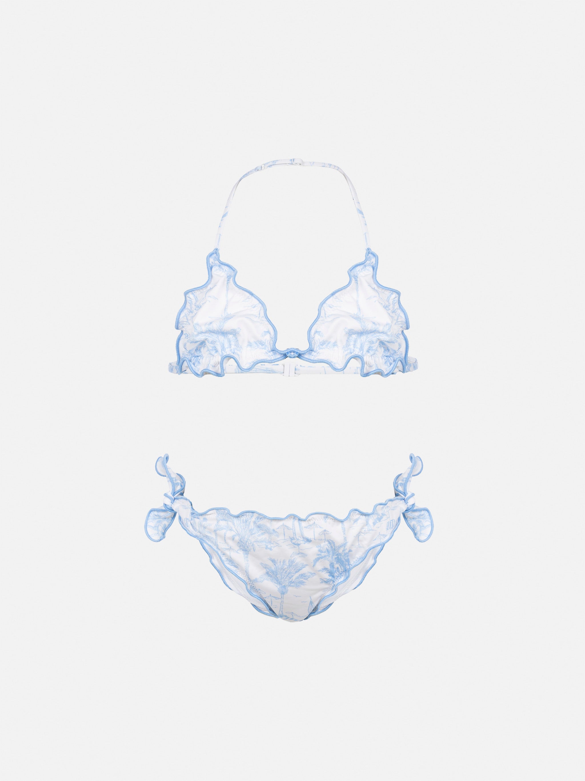 mc2-saint-barth-cris-bikini-a-triangolo-bambina-toile-de-jouy-azzurro image 1