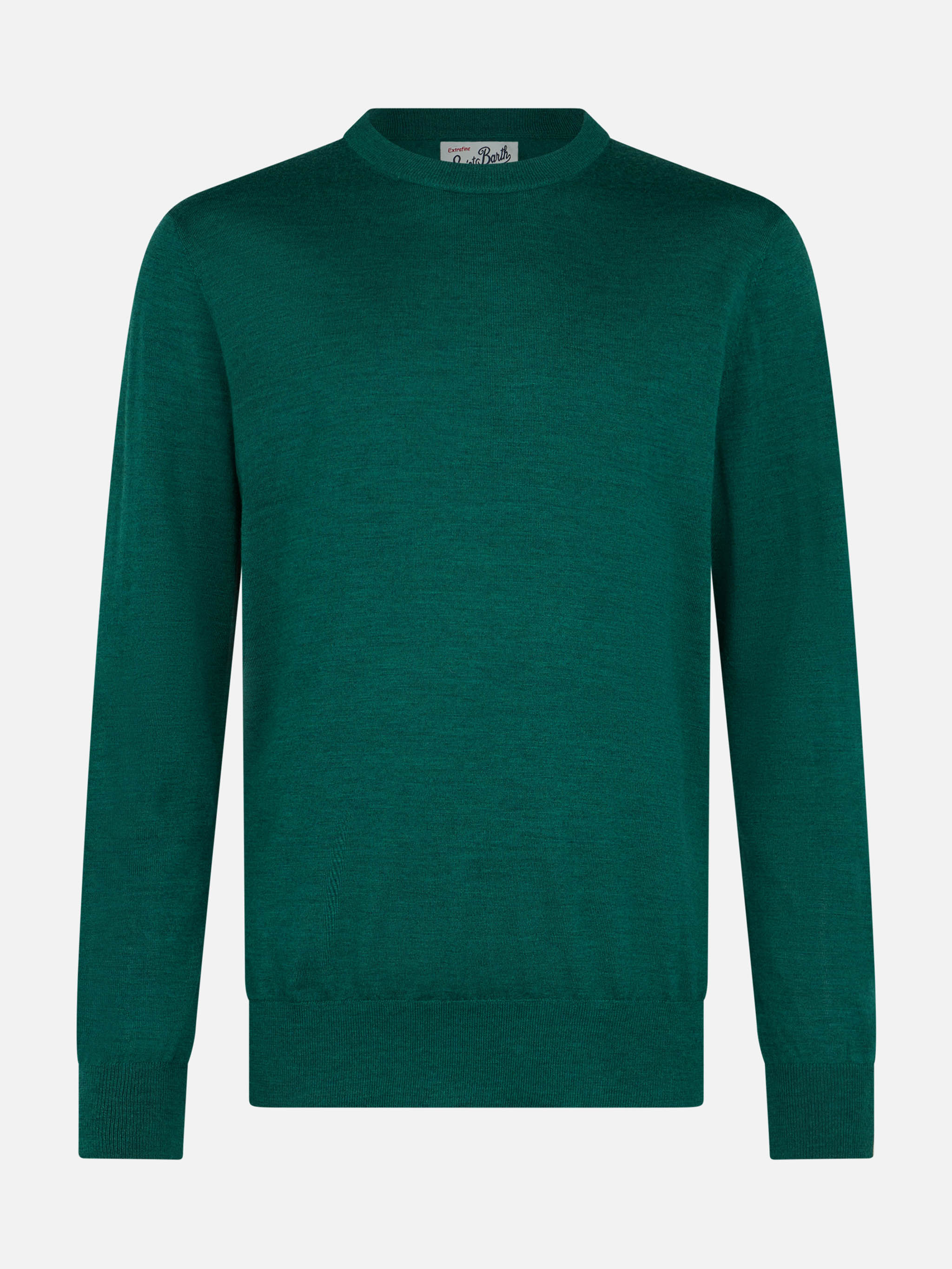 mc2-saint-barth-regent-maglione-girocollo-uomo-100-lana-merino-verde-inglese image 3