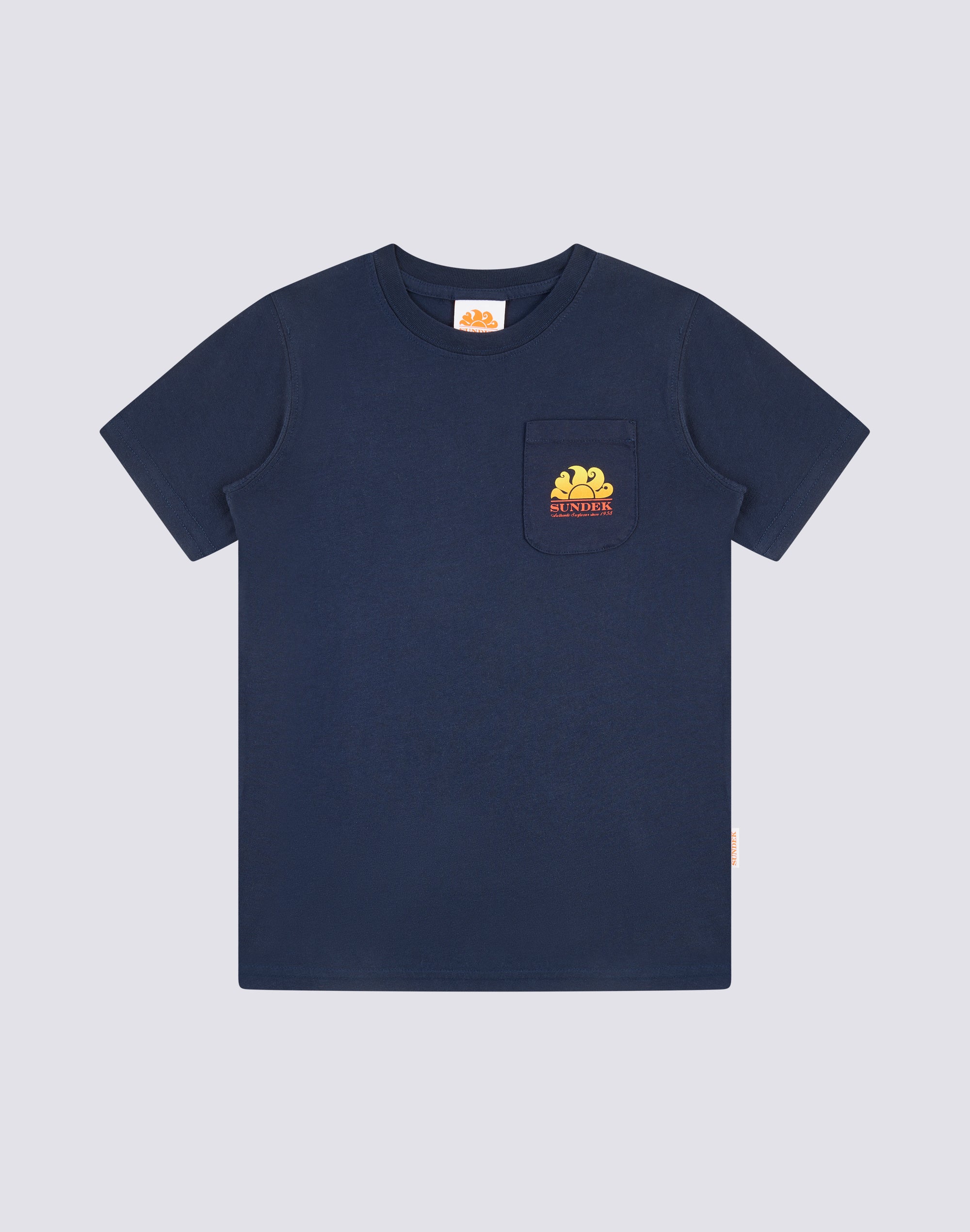 sundek-mini-new-herbert-t-shirt-bambino-logo-shaded-con-taschino image 2