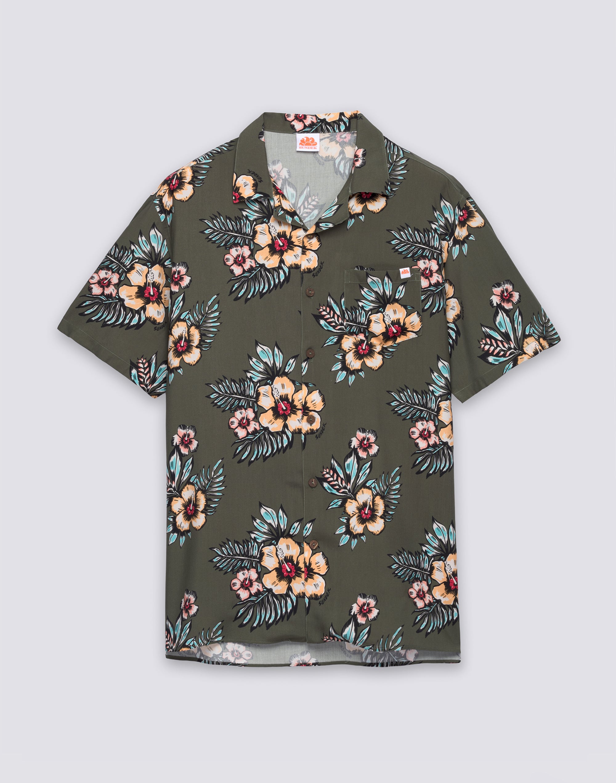 sundek-camicia-uomo-bowling-in-viscosa-popeline-stampata-relaxed-fit-maniche-cor image 1