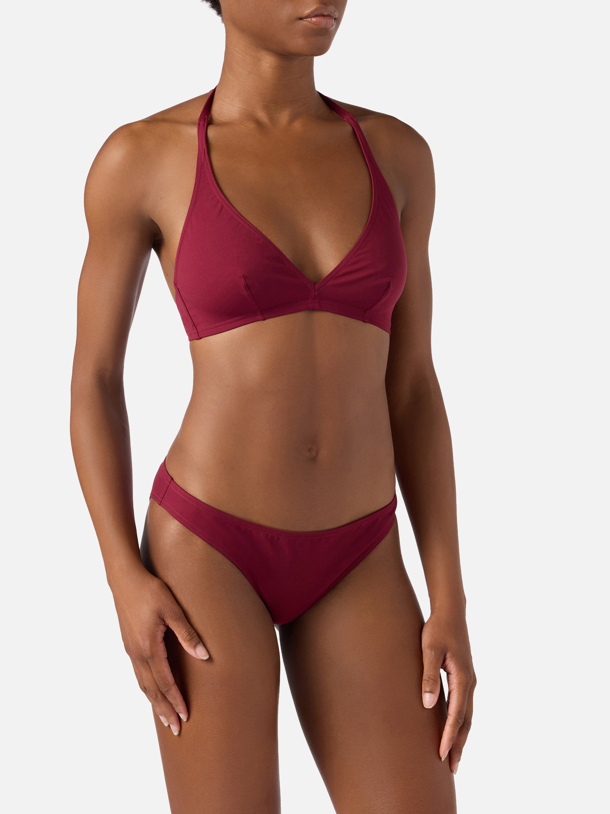 mc2-saint-barth-gala-bikini-donna-bordeaux-triangolo-gaia-slip-maia image 2