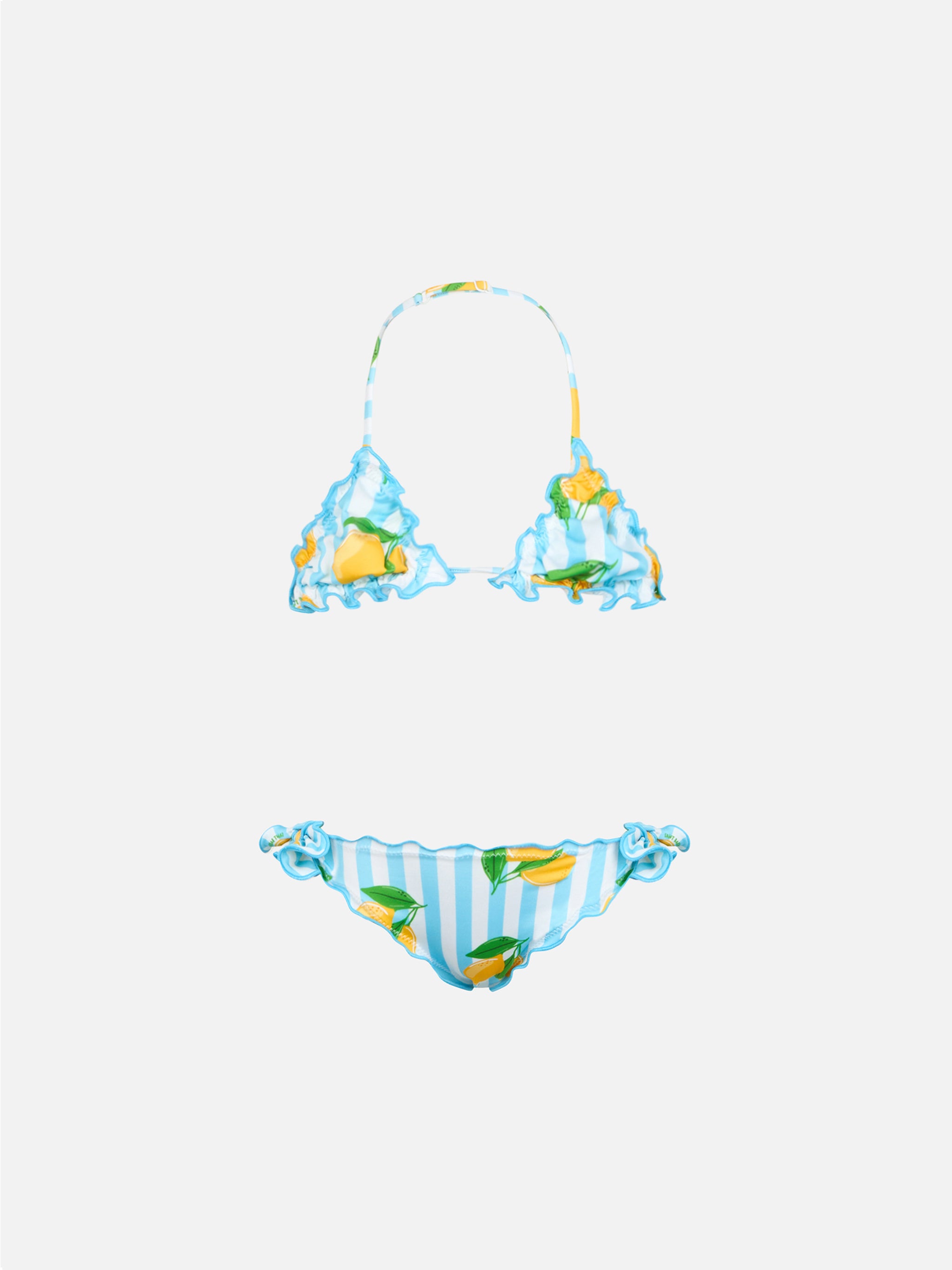 mc2-saint-barth-cris-bikini-a-triangolo-bambina-stampa-limoni-azzurro image 1