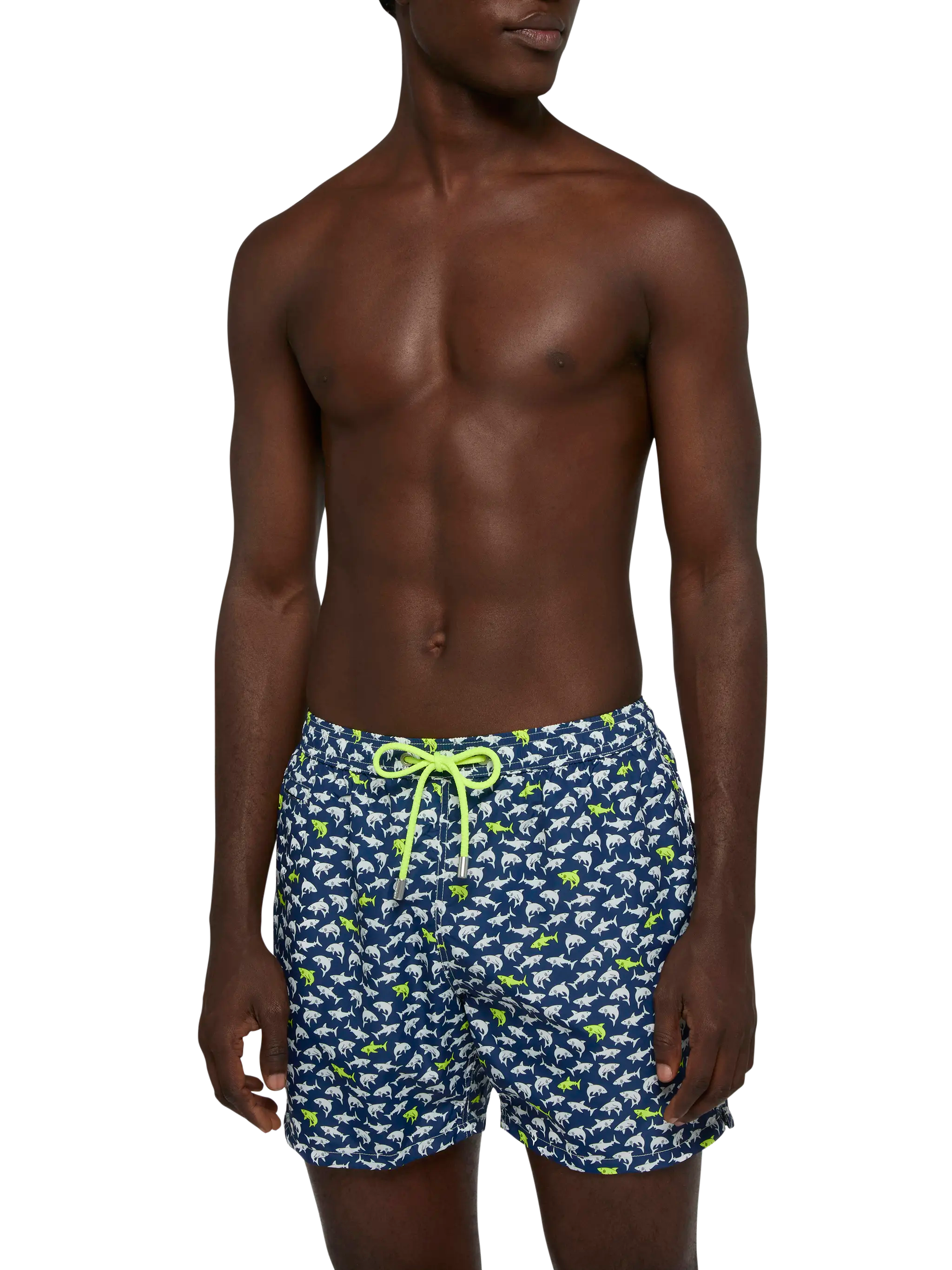 mc2-saint-barth-lighting-costume-mare-uomo-blu-navy-stampa-squali image 3