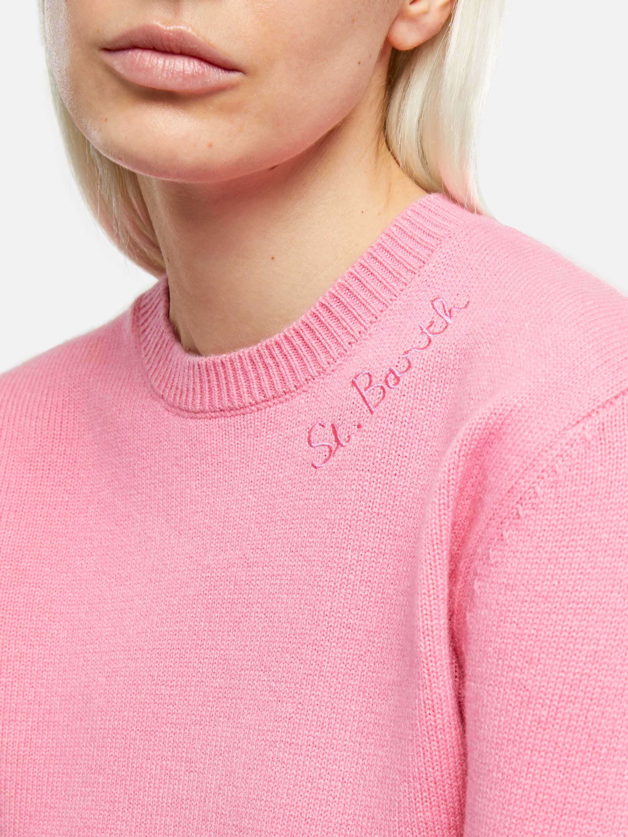 mc2-saint-barth-maglia-new-queen-in-misto-cashmere-rosa image 2