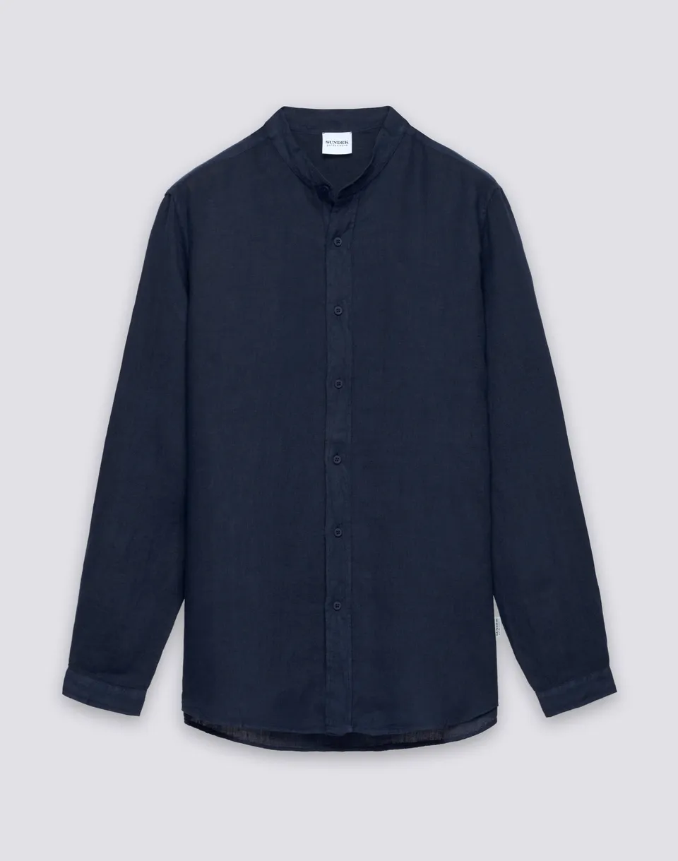 sundek-camicia-uomo-coreana-in-lino-tinto-capo-gm821shli5tc image 1