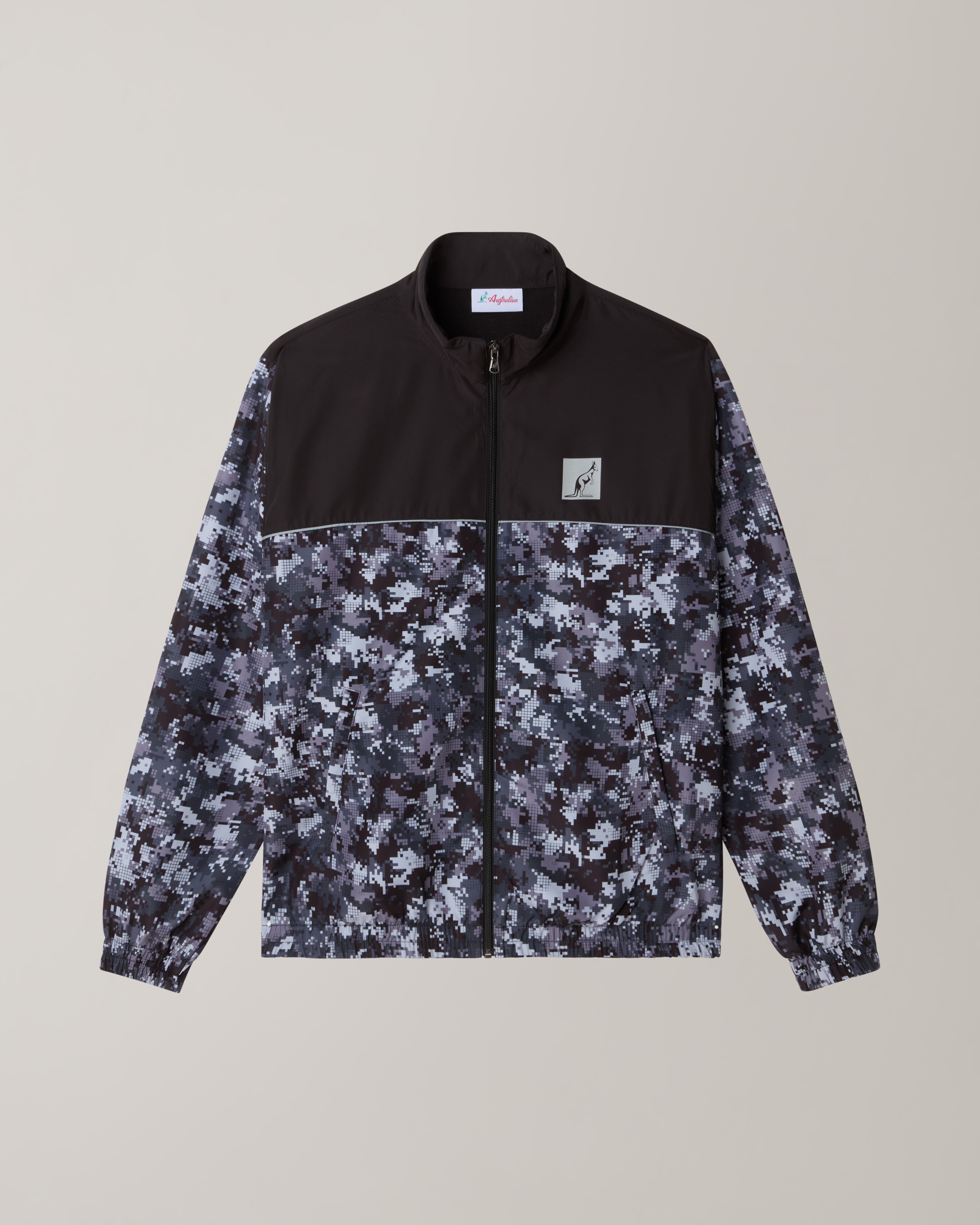 australian-digital-track-jacket-giacca-nera-water-resistant image 6