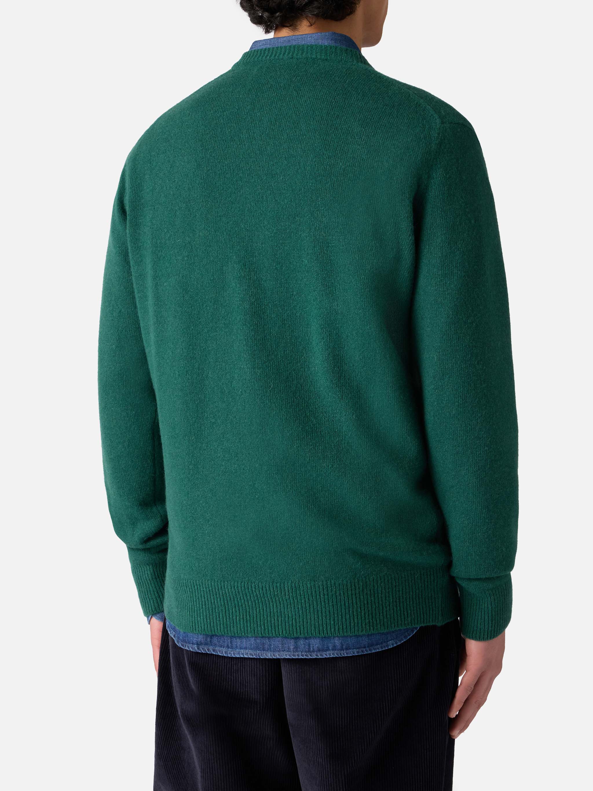 mc2-saint-barth-heron-her0001-maglione-girocollo-uomo-verde-con-ricamo image 3