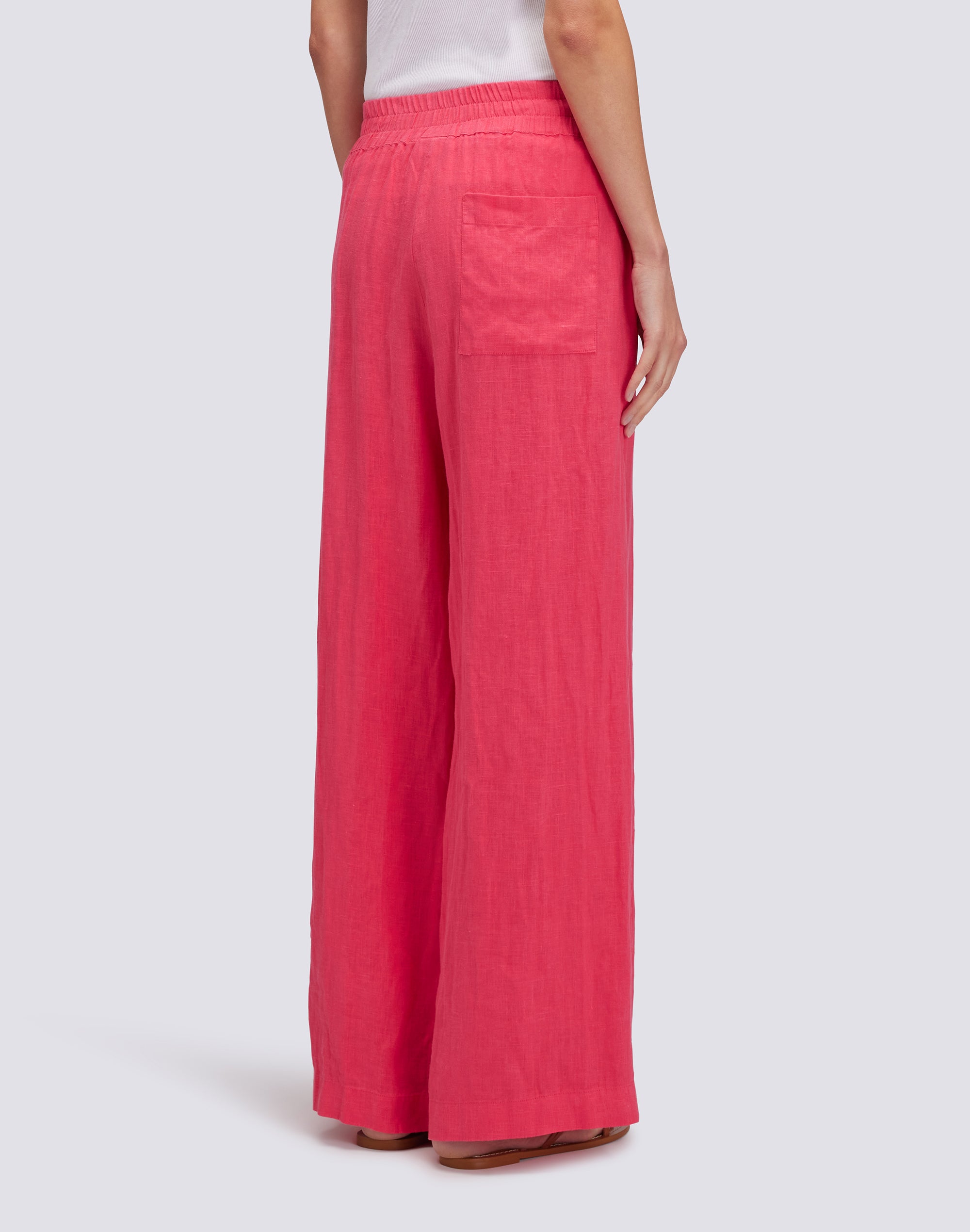 sundek-goldenwave-pantaloni-palazzo-lunghi-donna-in-lino-tinto-capo image 2