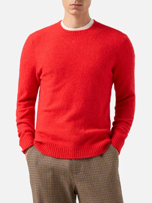 mc2-saint-barth-regent-maglione-girocollo-uomo-alpaca-stretch-rosso image 1