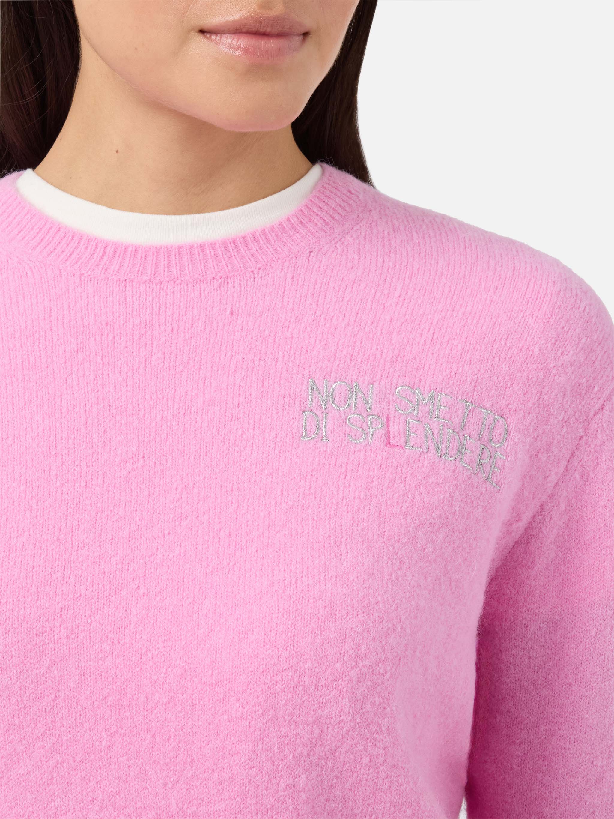 mc2-saint-barth-new-queen-maglia-girocollo-donna-in-misto-lana-merino-e-alpaca-r image 2