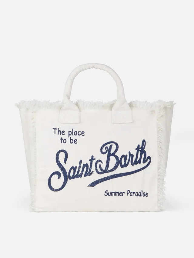 borsa-a-spalla-mc2-saint-barth-vanity-in-100-lino-bianco-panna-con-ricamo image 1