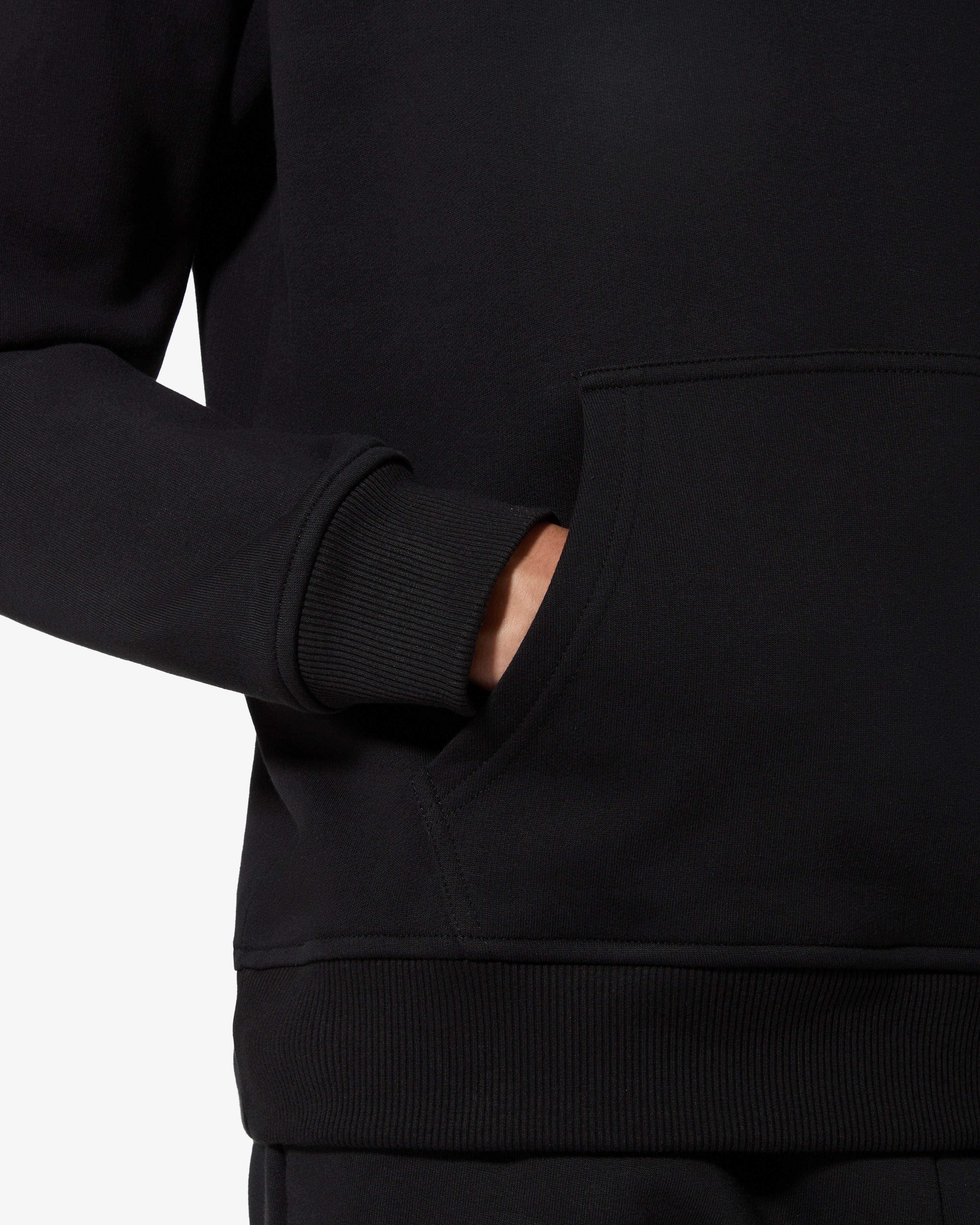 australian-opal-hoodie-essential-felpa-cappuccio-cotone-nera image 5