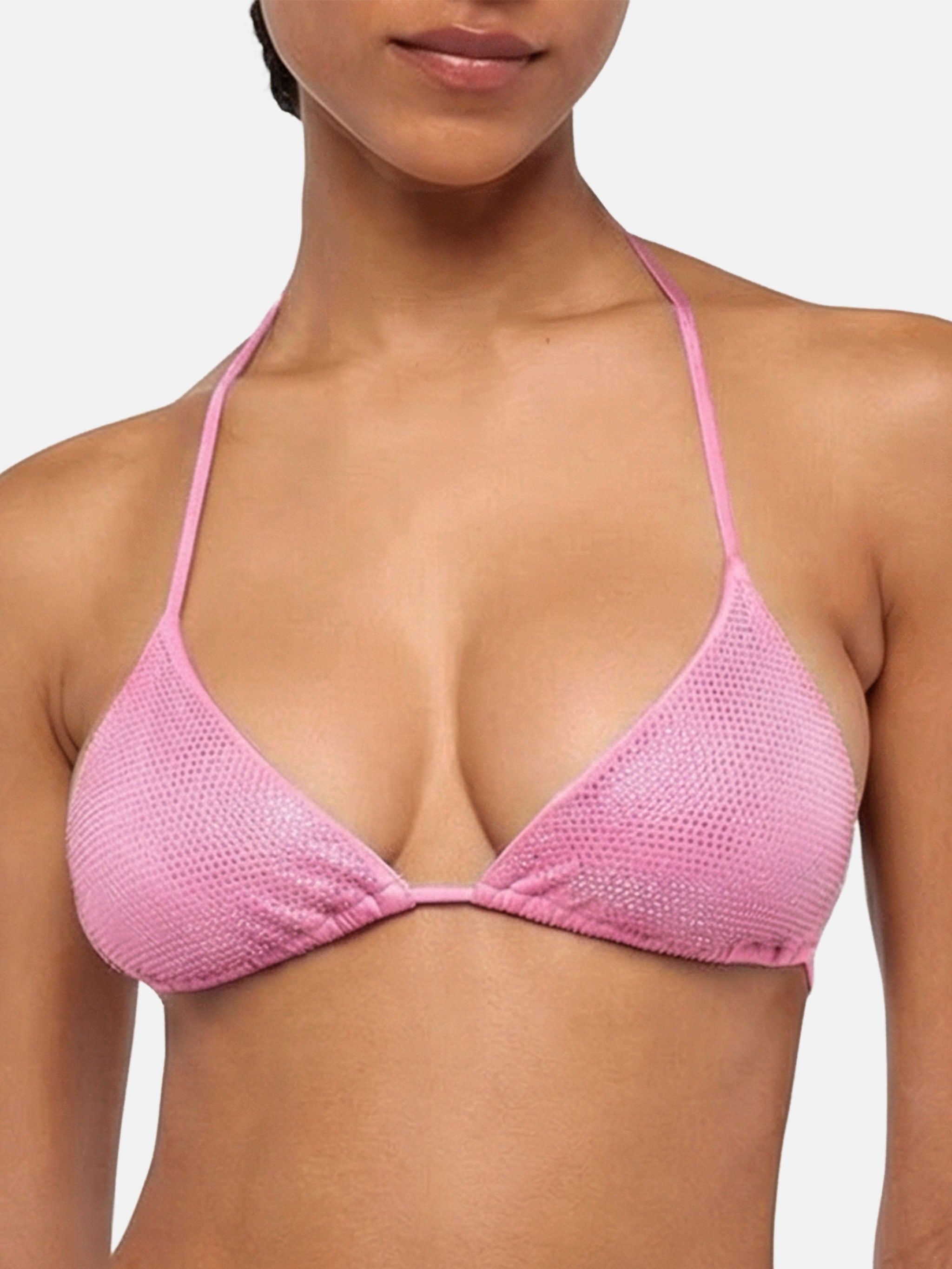 mc2-saint-barth-top-bikini-anna-triangolo-scorrevole-rosa-con-strass image 2