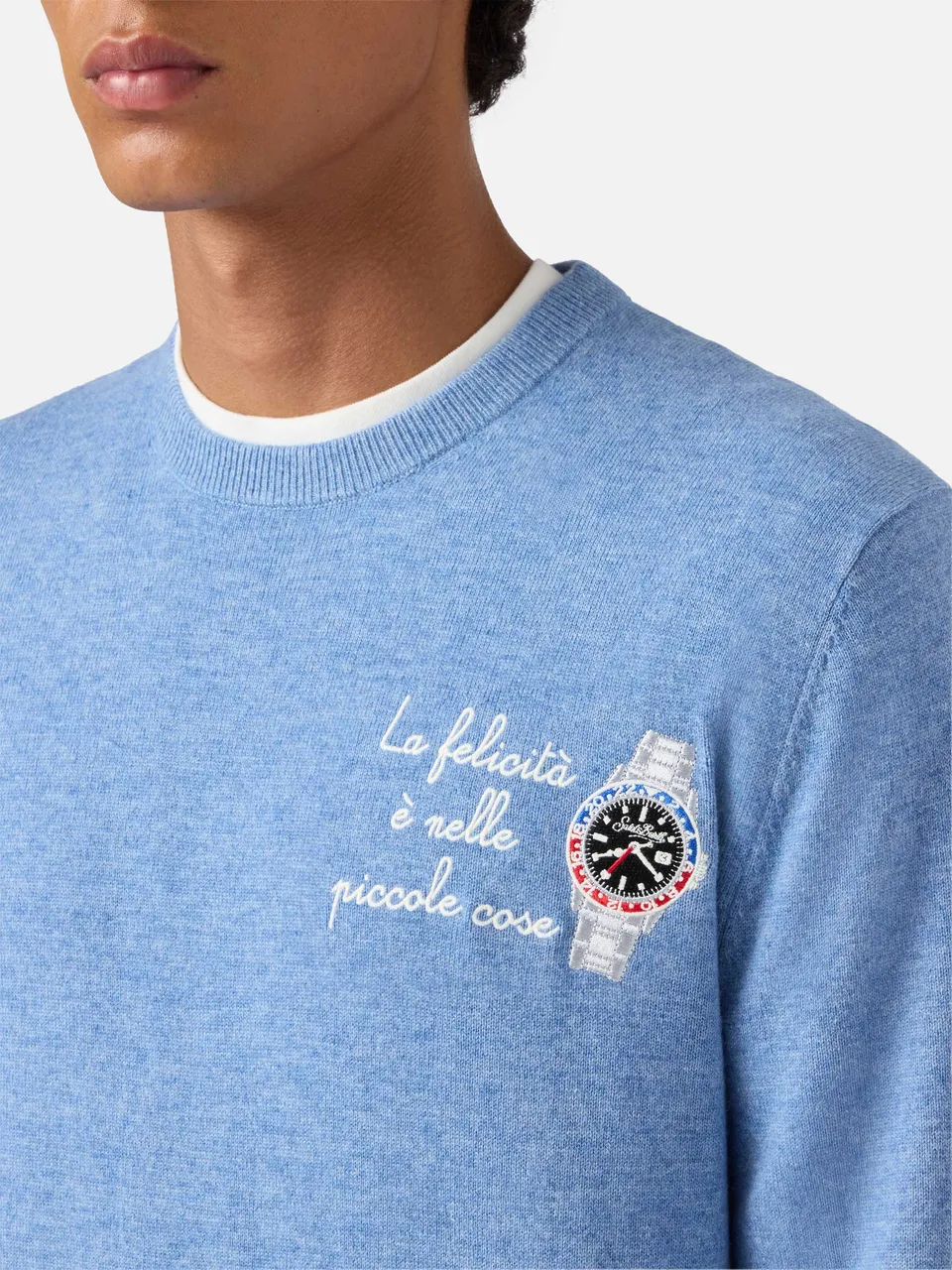 mc2-saint-barth-heron-light-her0024-maglione-uomo-blu-polvere-misto-cashmere image 1