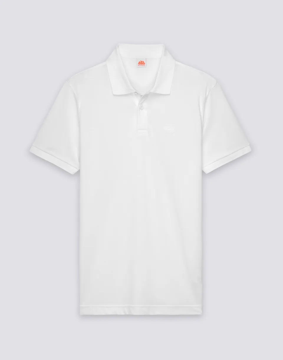 sundek-polo-uomo-in-cotone-piquet-con-colletto-e-polsini-rigati-m822plpk200 image 1