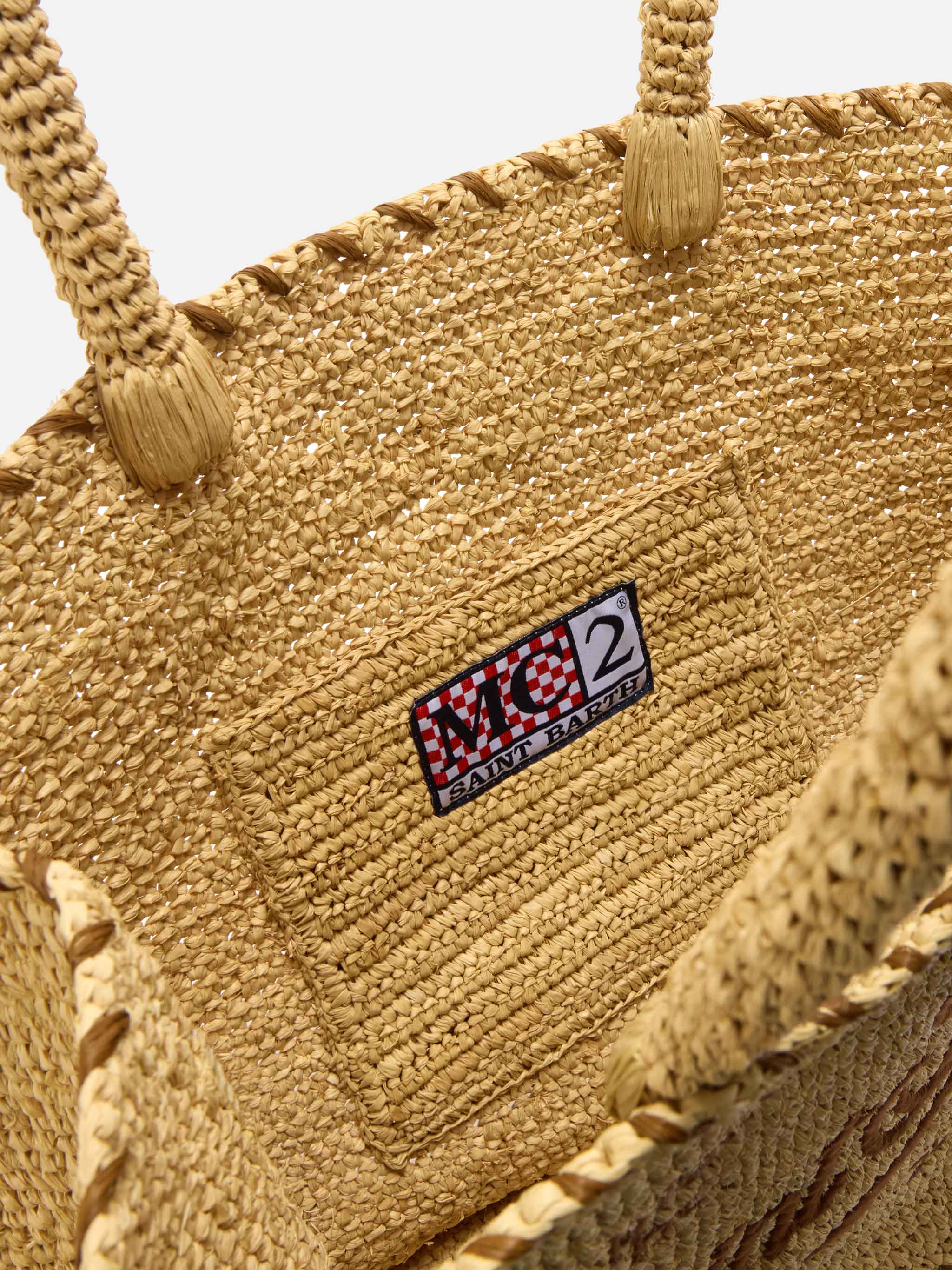 mc2-saint-barth-vanity-borsa-mare-donna-raffia-beige-con-dettagli-marroni image 5
