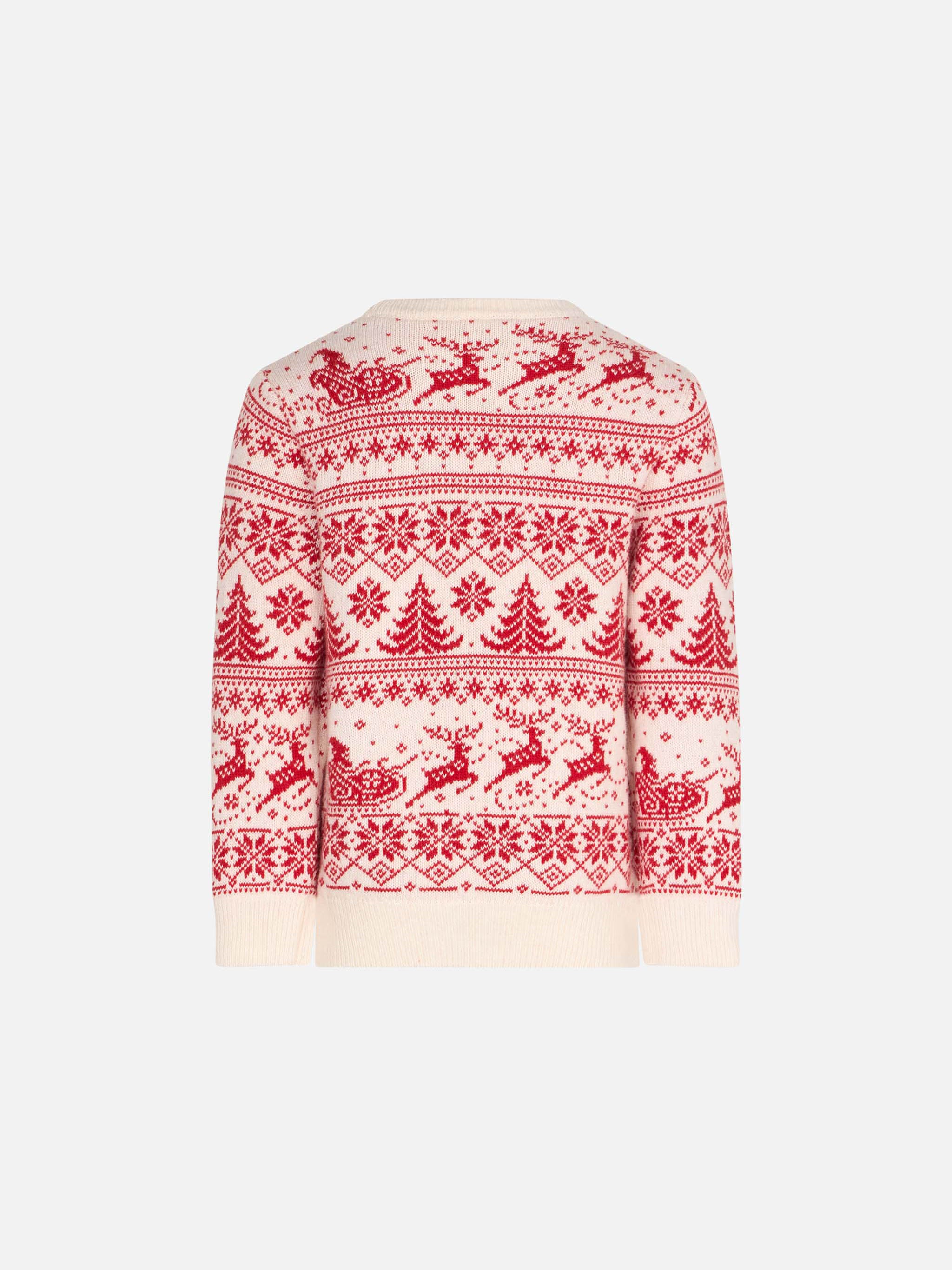 mc2-saint-barth-maglione-bambino-girocollo-bianco-i-believe-in-santa image 2