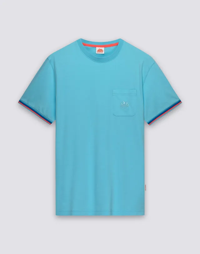 sundek-finn-m775tej7800-t-shirt-uomo-girocollo-tinta-unita-con-taschino image 1