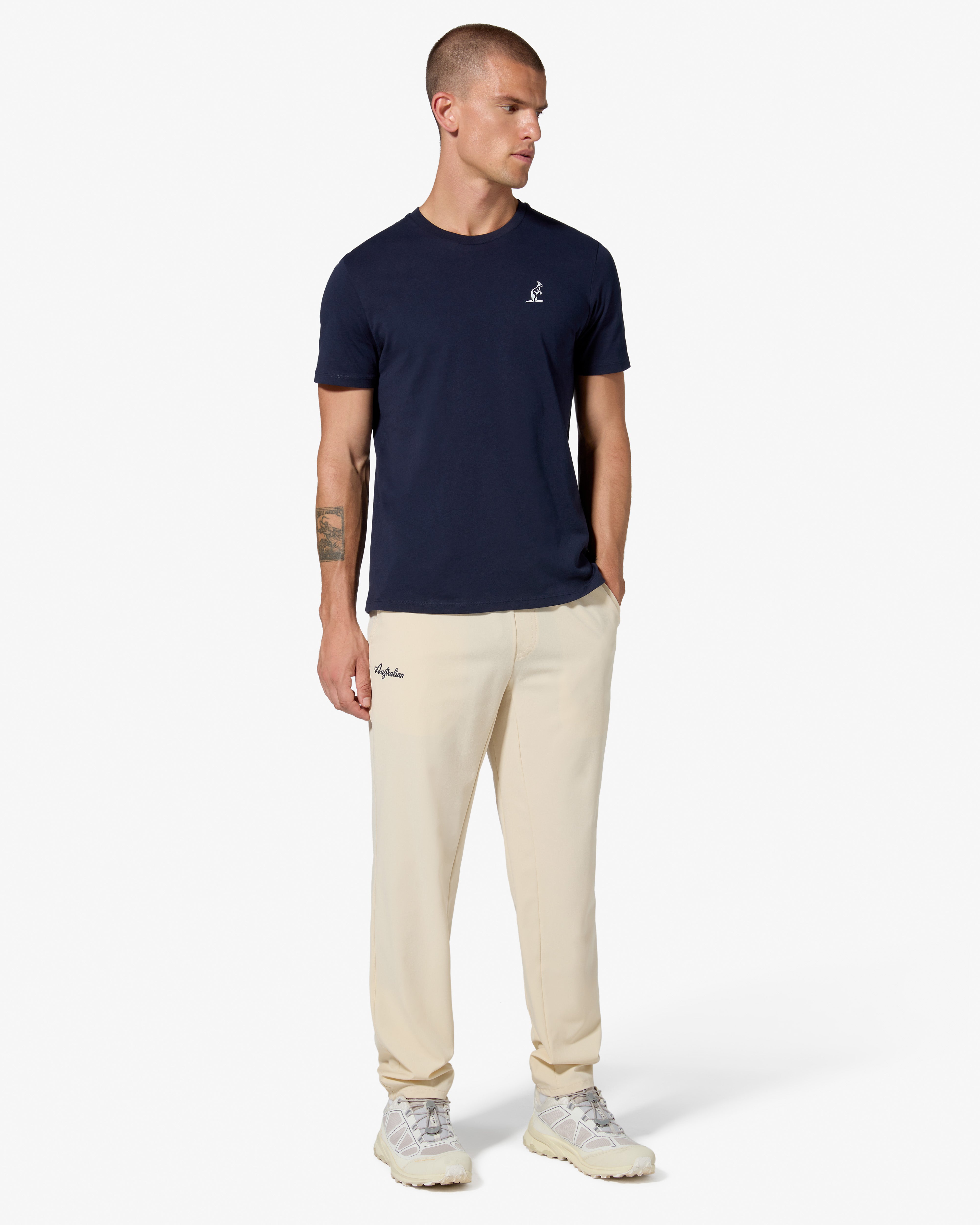 australian-easy-vinyl-track-pant-uomo-sabbia-bi-elastico image 2