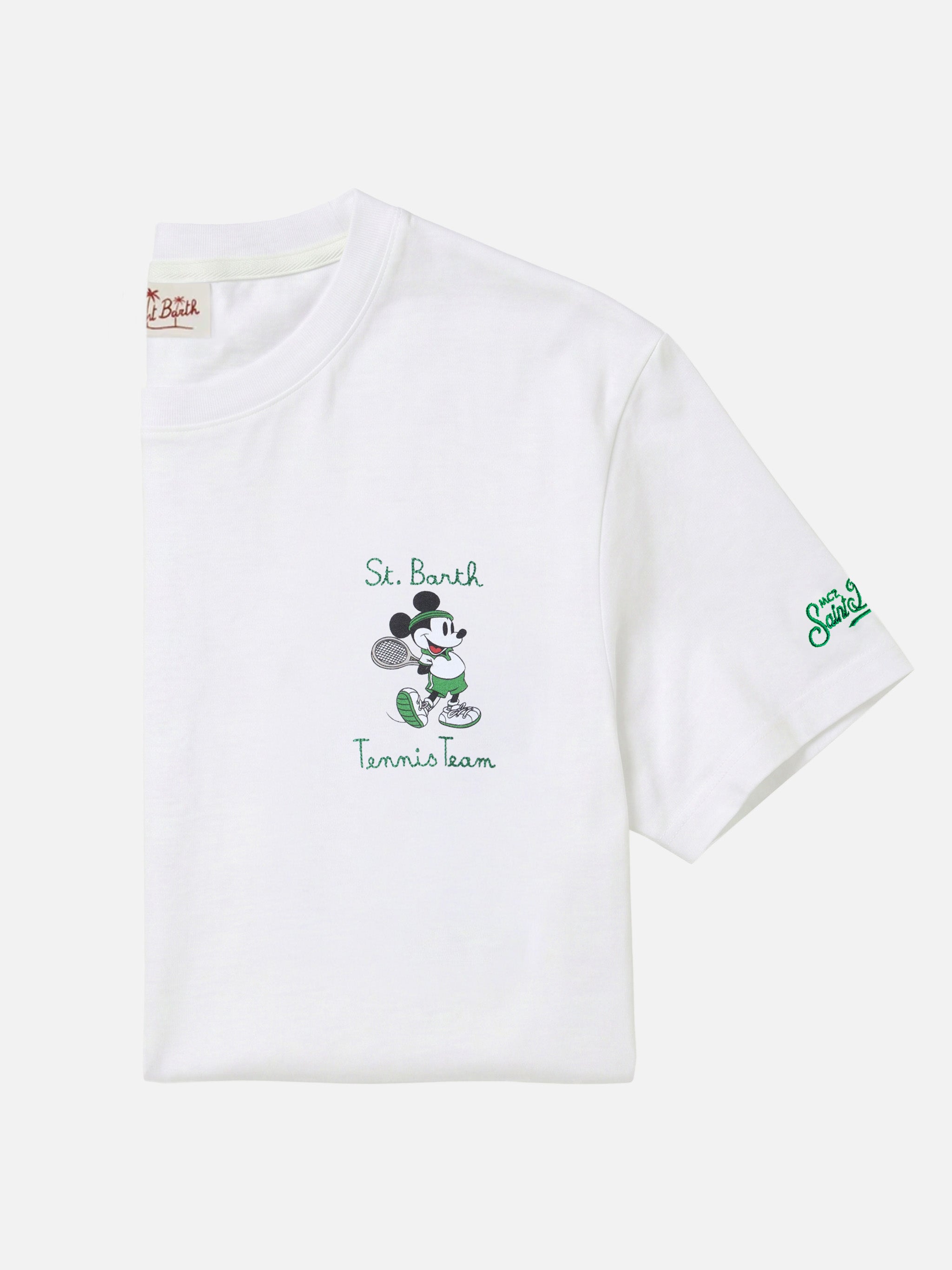 mc2-saint-barth-t-shirt-man-uomo-bianca-disney-mickey-special-edition image 1